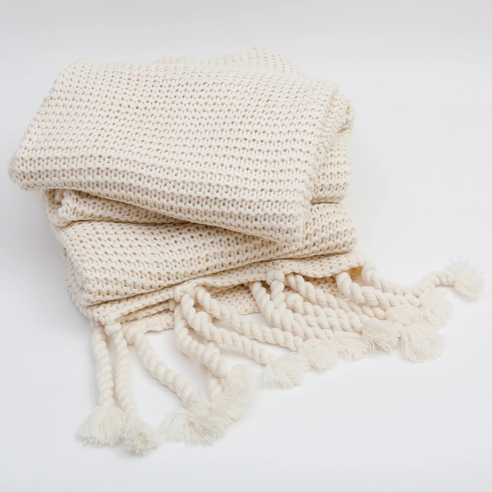Pom Pom at Home Trestles Cable Knit Oversized Throw Blanket ~ Available in 3 Colors - Image 2