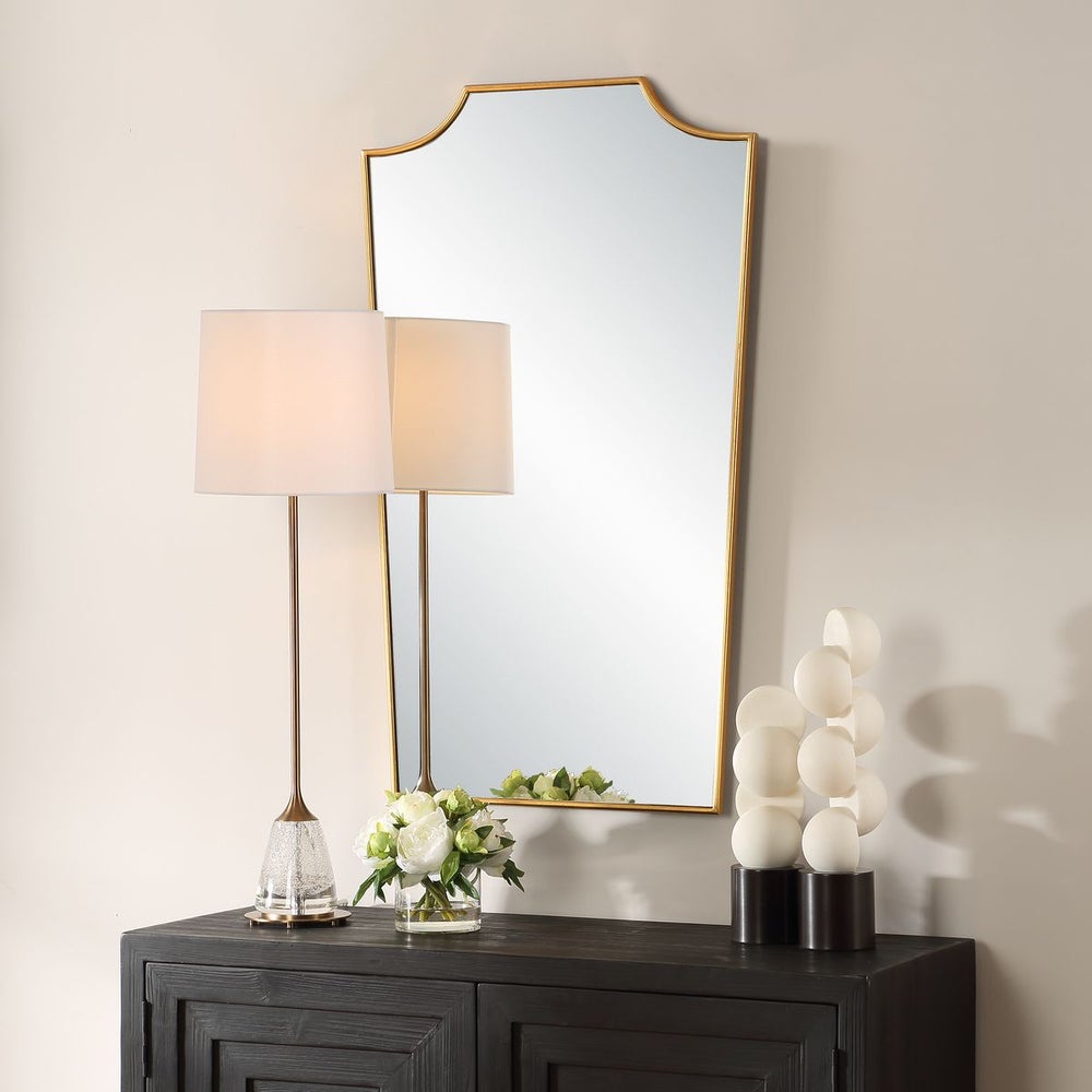 Uttermost demure Gold Leaf Finish Mirror - Image 2
