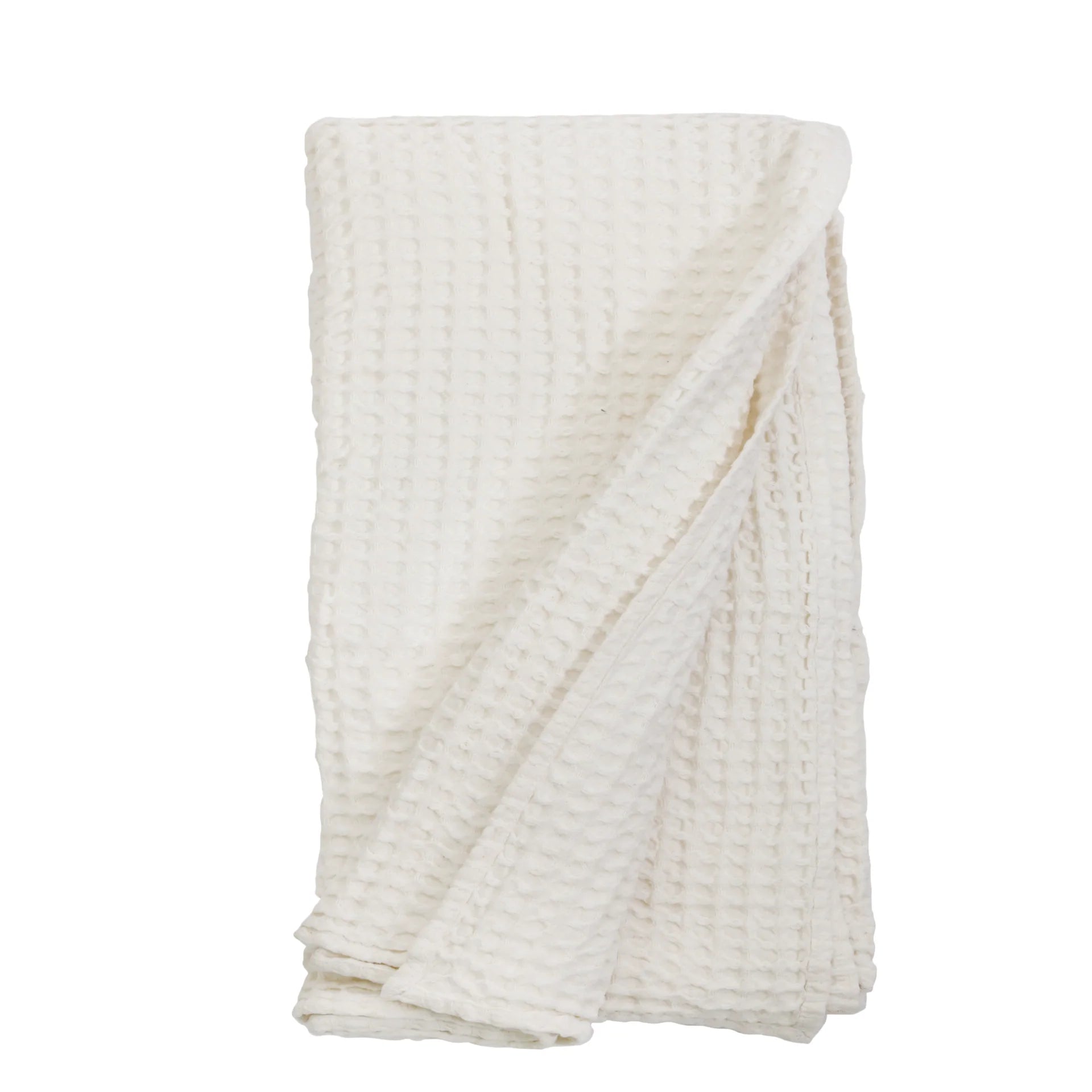 Pom Pom at Home Zuma Cream Waffle Weave Oversized Throw Blanket - Image 1