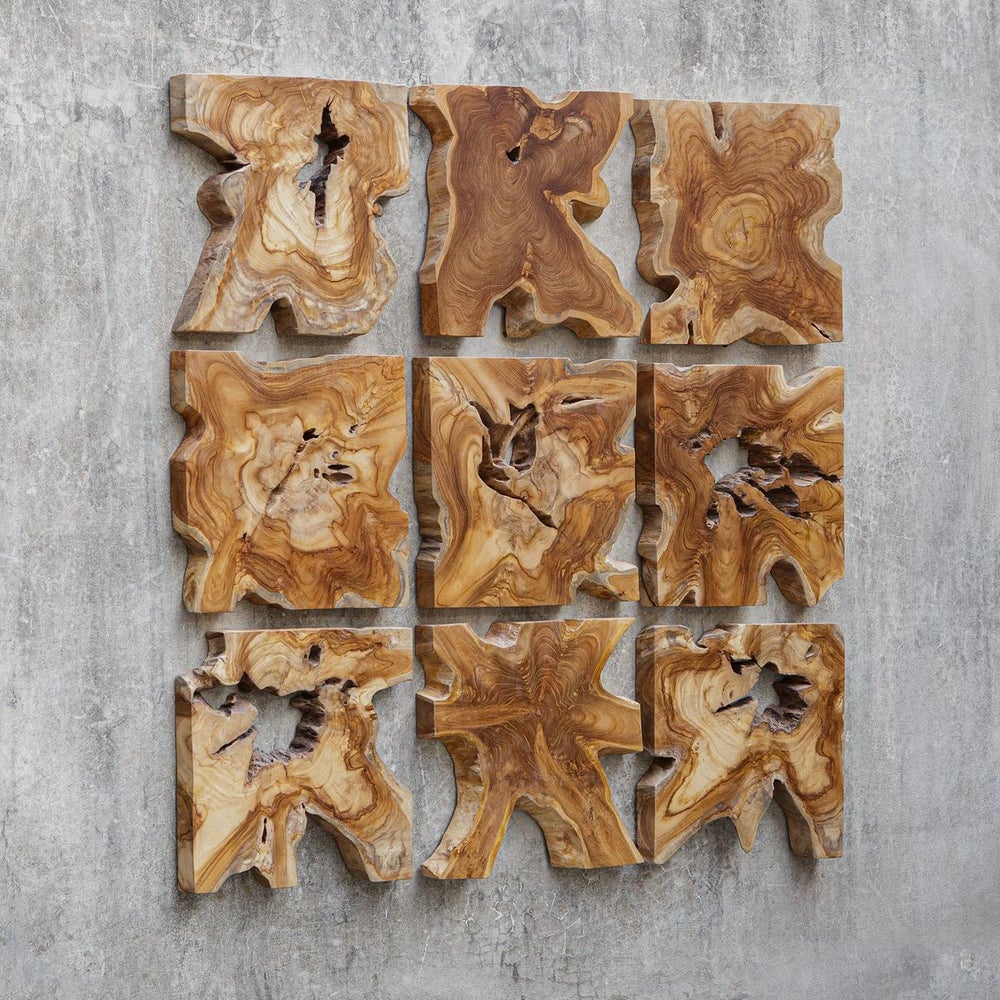 Uttermost Talia Wood Wall Decor ~ Set Of 9 - Image 1