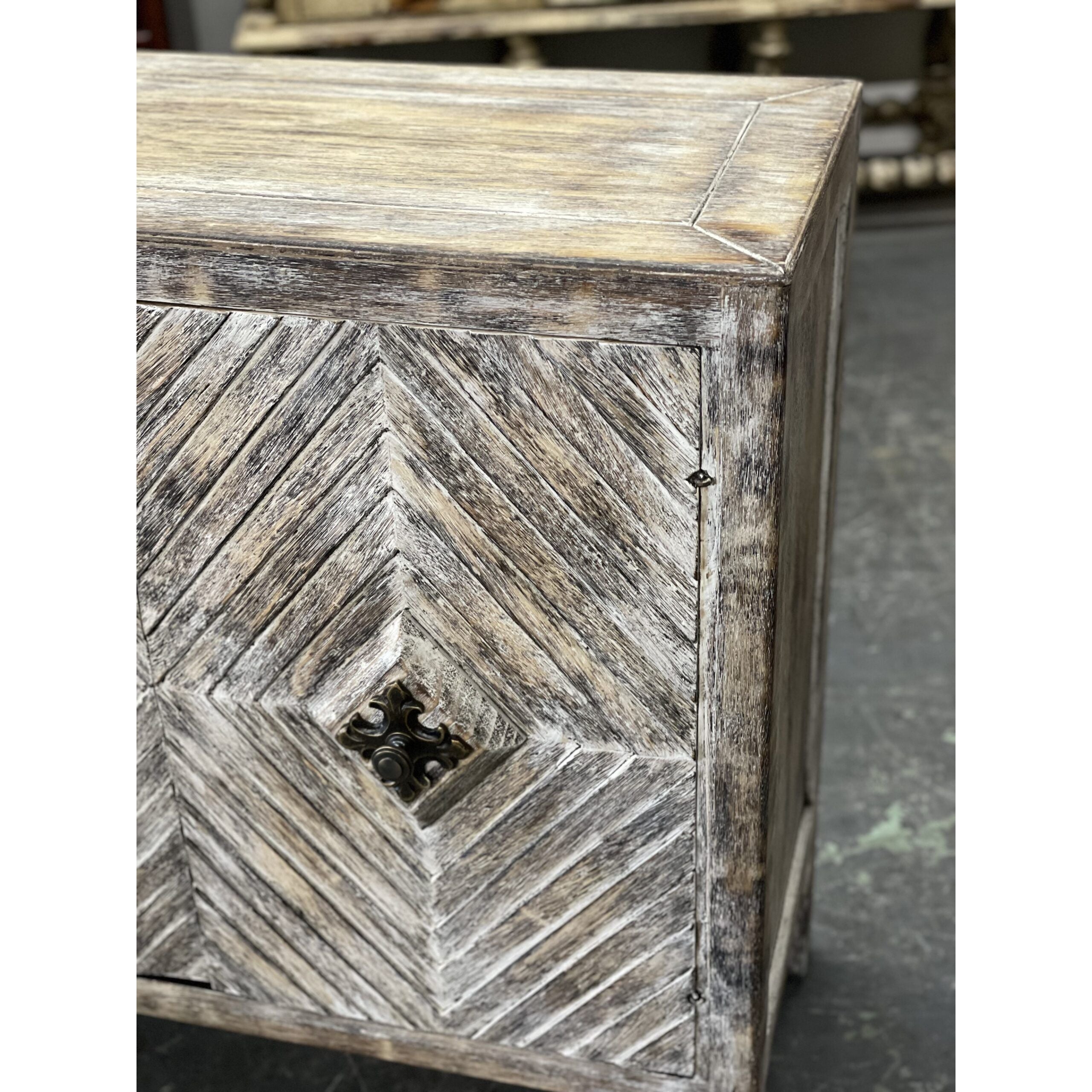 Casa Bonita Peruvian Hand-Painted Carved Wood Milan Buffet - Image 3
