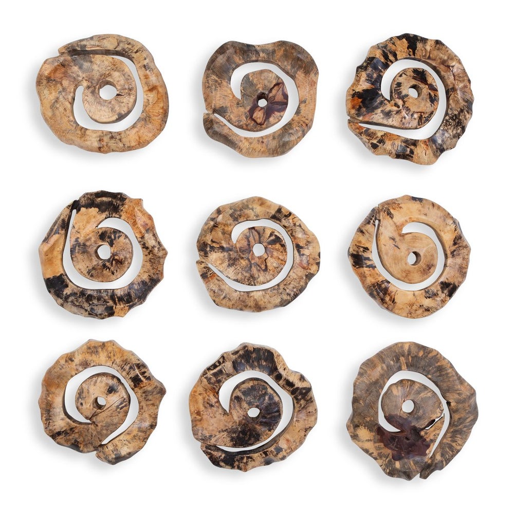 Uttermost Corkscrew  Wood Wall Decor ~ Set Of 9 - Image 1