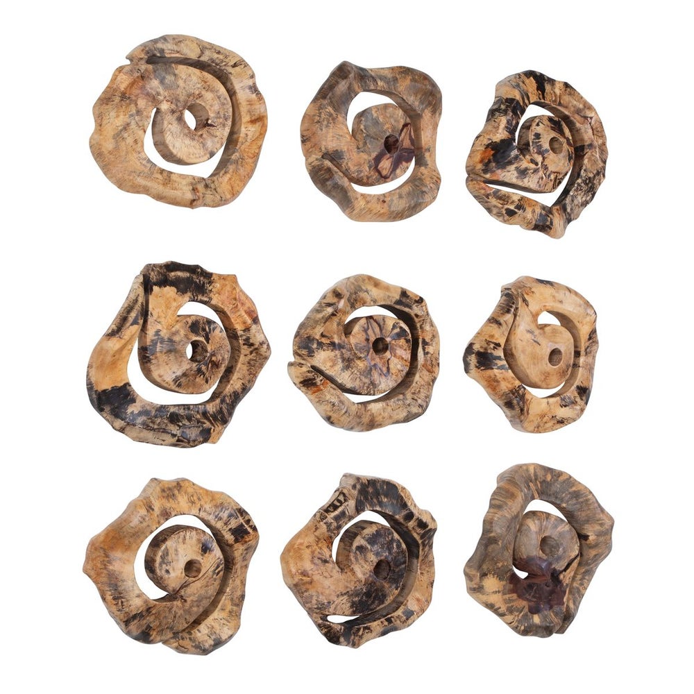 Uttermost Corkscrew  Wood Wall Decor ~ Set Of 9 - Image 3