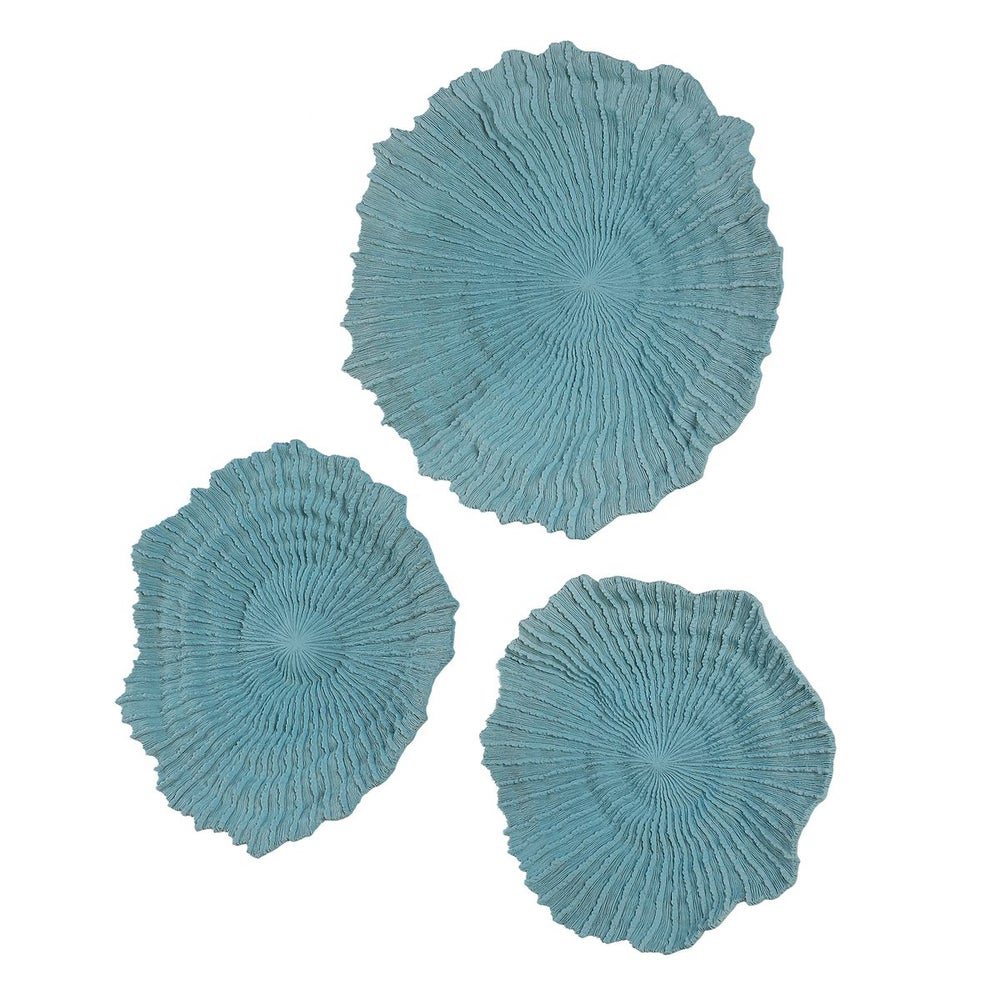 Uttermost Ocean Gems Set of 3 Wall Decor ~ Blue - Image 3