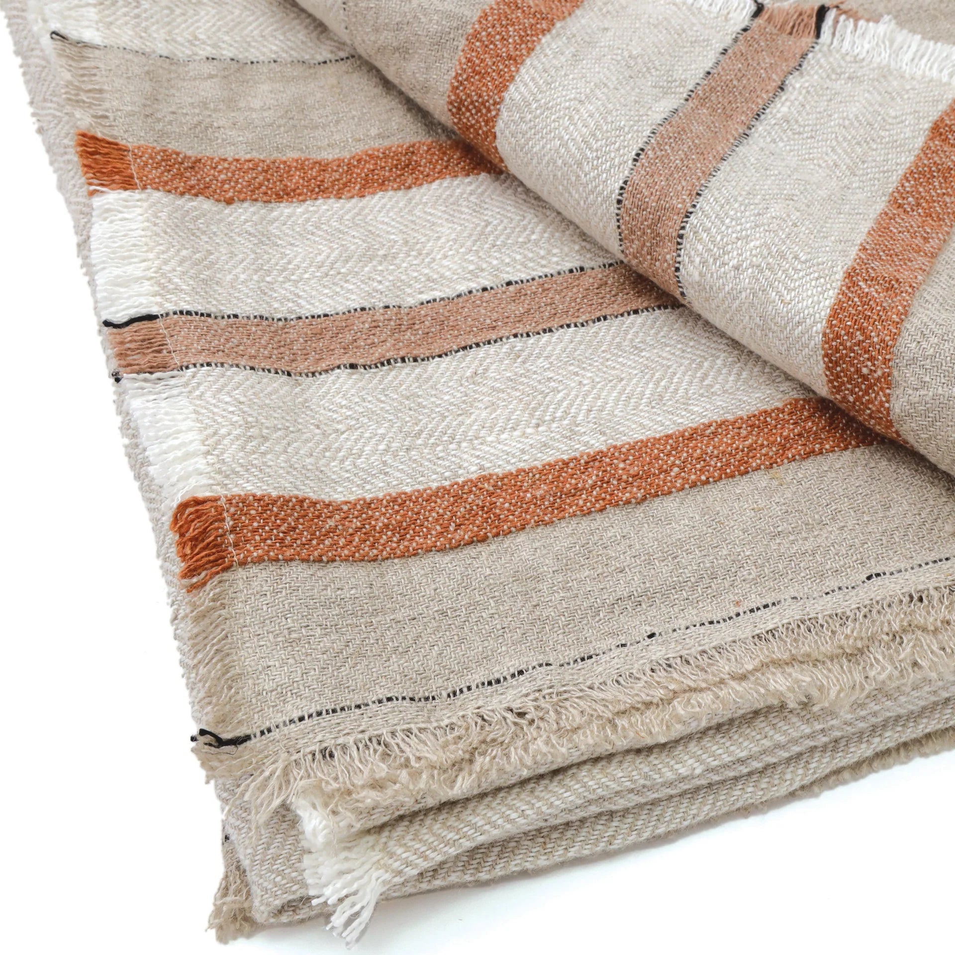 Pom Pom at Home Beck Linen Oversized Throw Blanket ~ 60” x 90” - Image 2