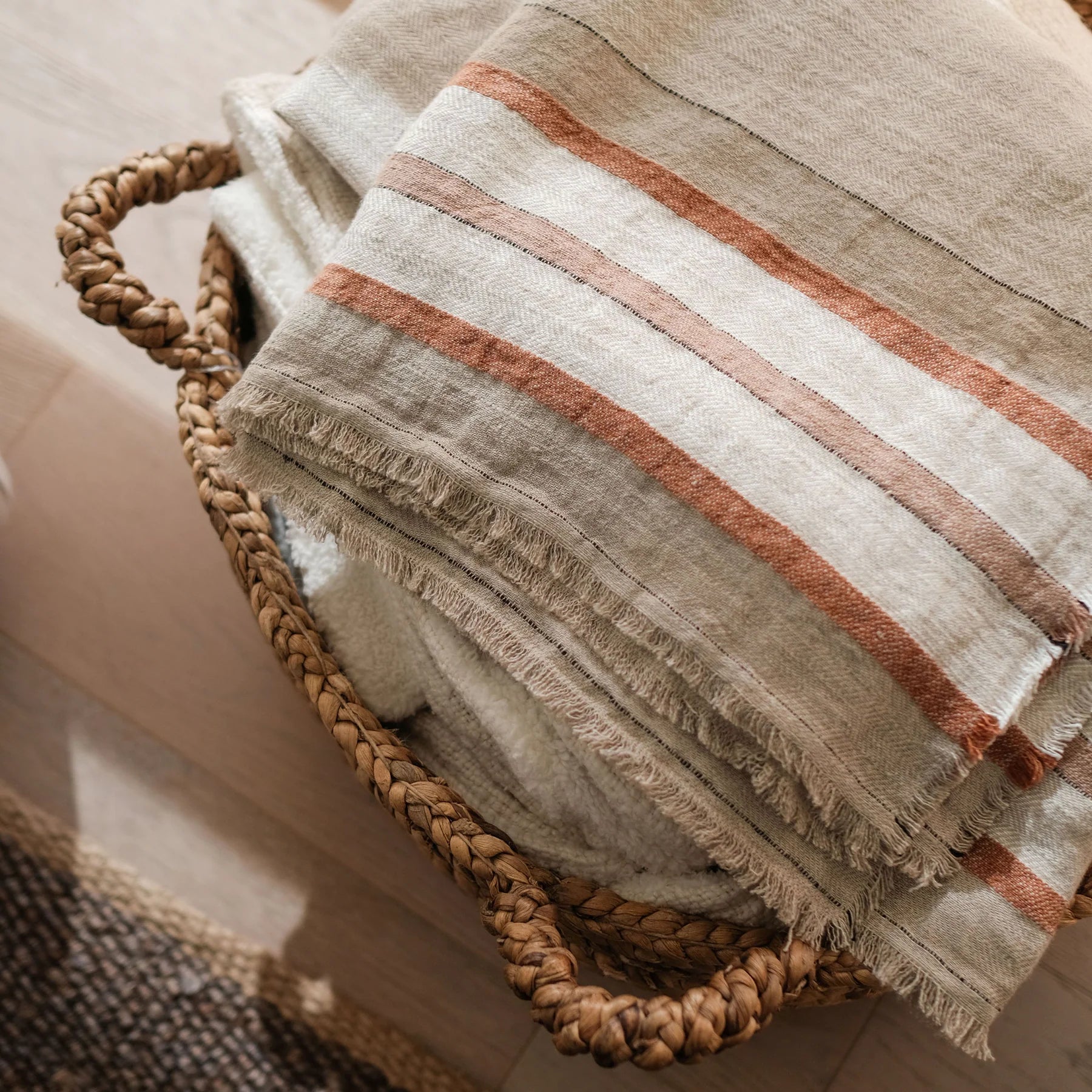 Pom Pom at Home Beck Linen Oversized Throw Blanket ~ 60” x 90” - Image 3