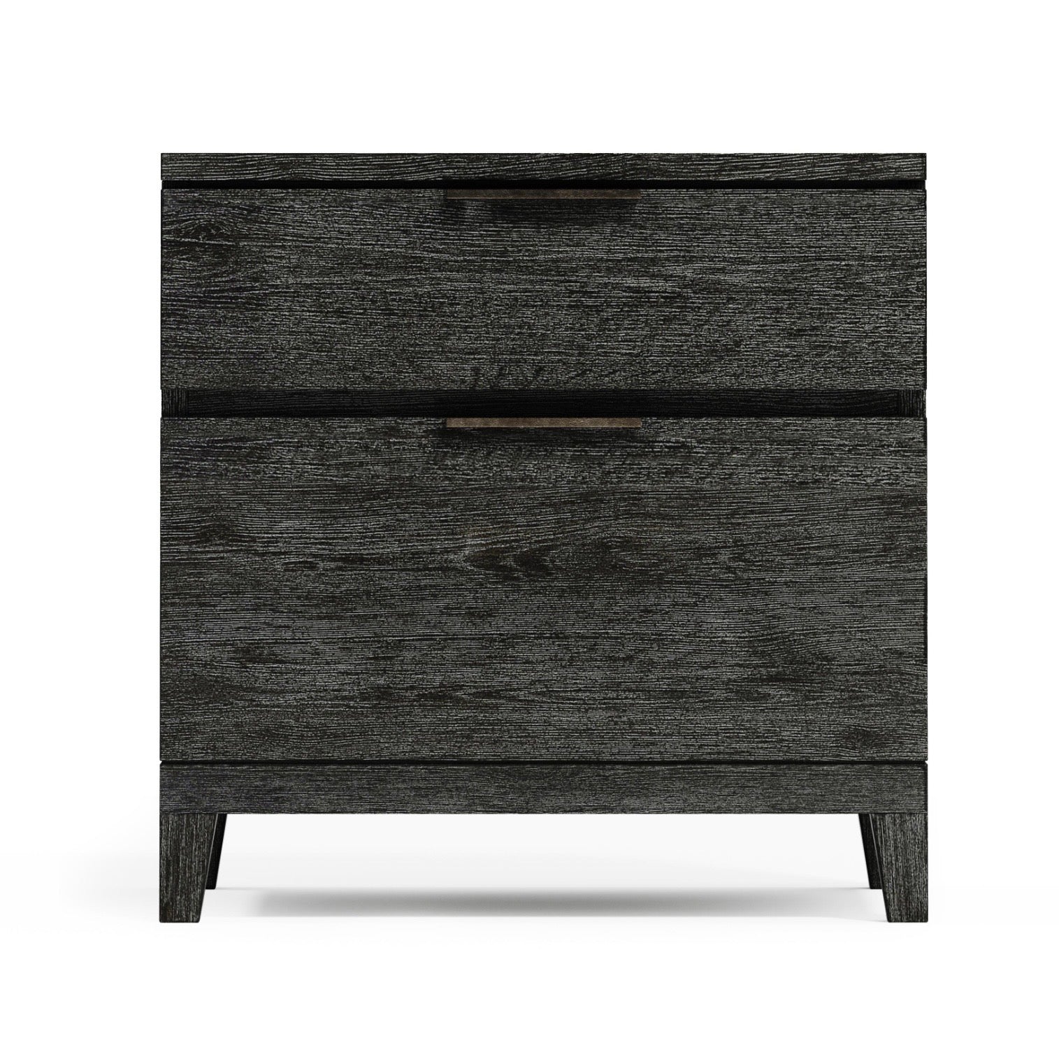 Bernhardt Loft Menton Collection Two Drawer 28 Inch Nightstand ~ Sutton Finish - Image 2