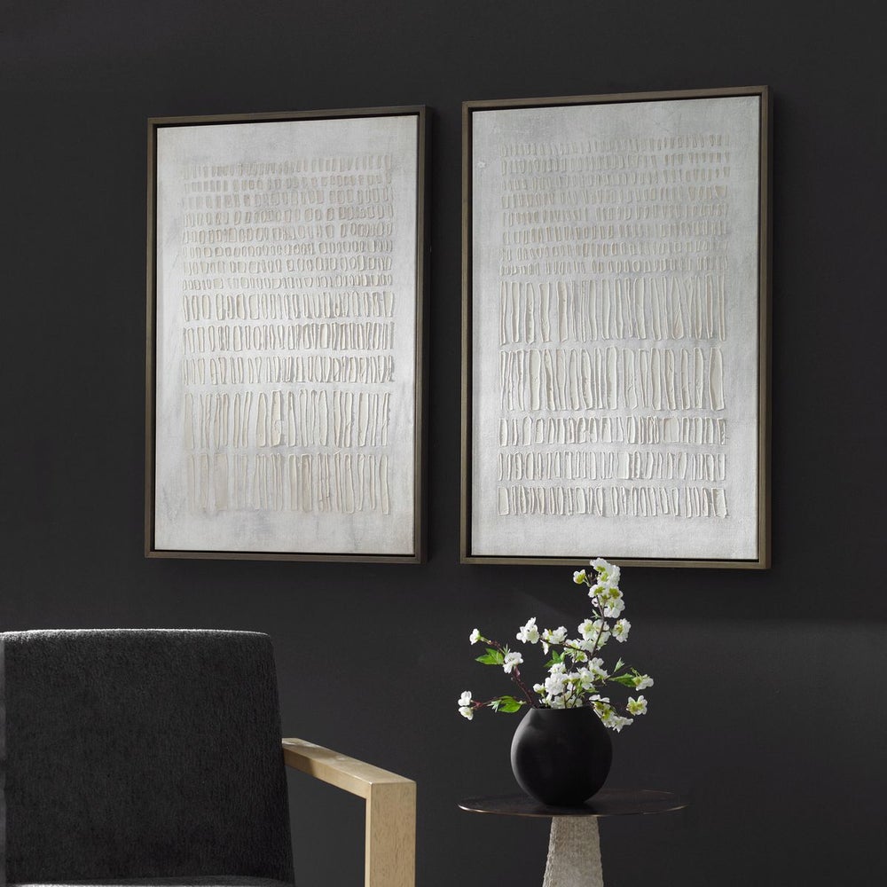 Uttermost Social Theory Framed Canvases ~ Set Of Two - Image 2