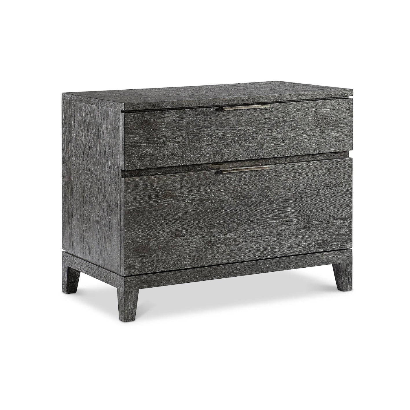 Bernhardt Loft Menton Collection Two Drawer 34 Inch Nightstand ~ Sutton Finish