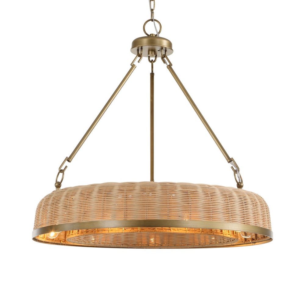 Uttermost Ladakh Woven Cane 9 Light Pendant - Image 2