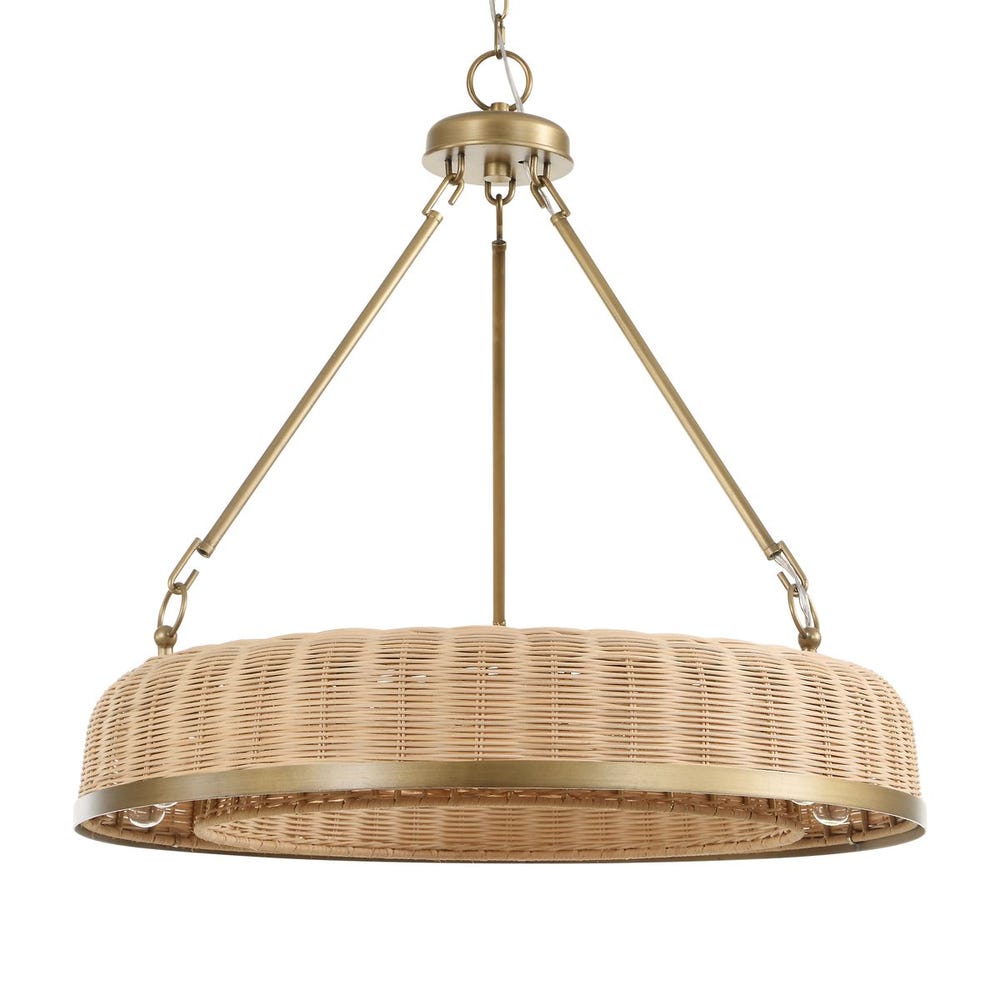 Uttermost Ladakh Woven Cane 9 Light Pendant - Image 3