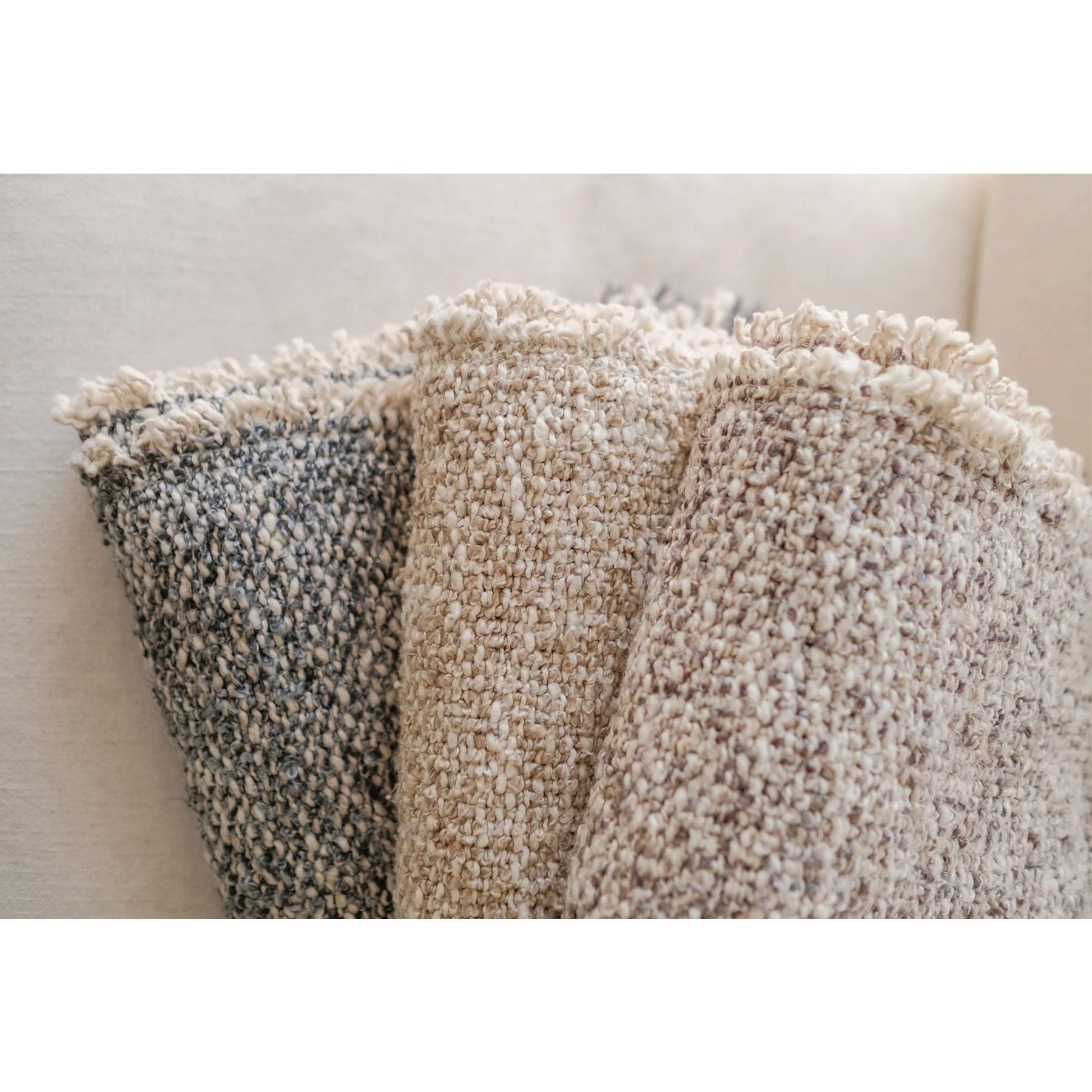 Pom Pom at Home Brentwood Ocean Boucle Throw Blanket ~ 50”  x 70” - Image 3