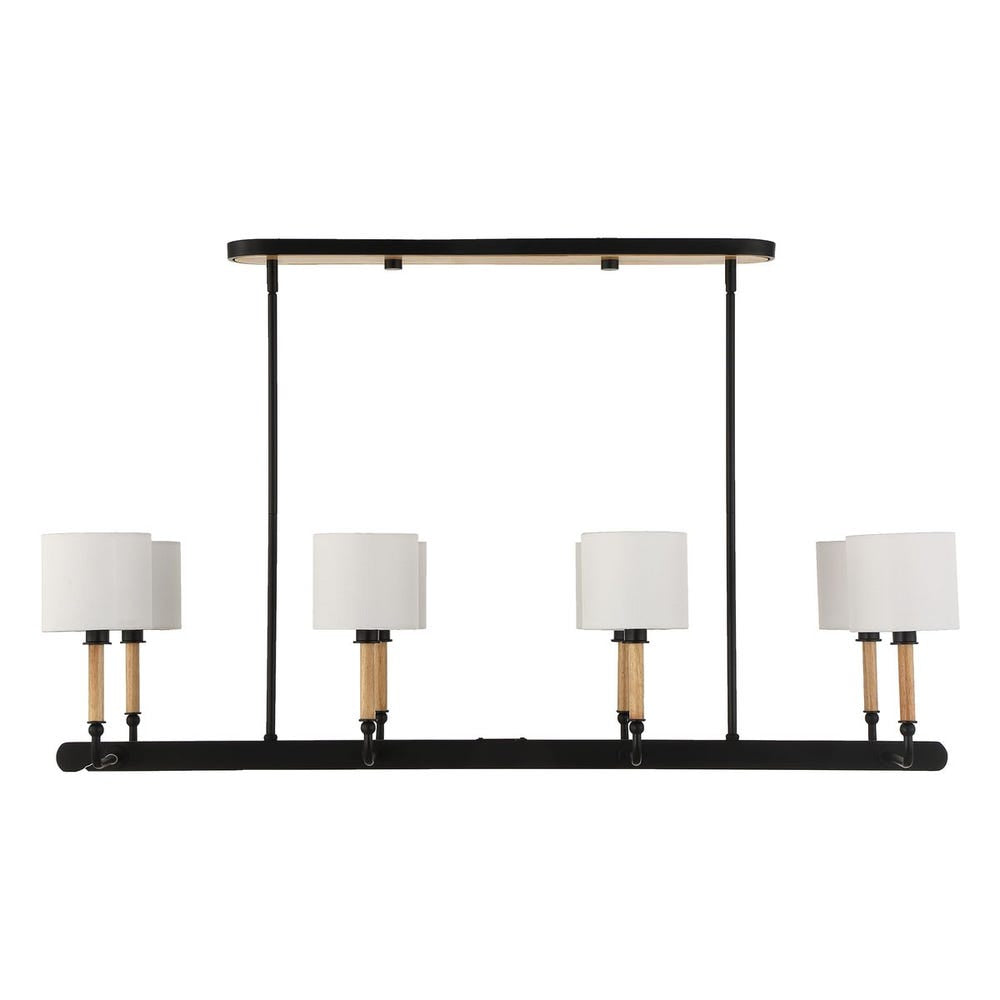 Uttermost Franconia Matte Black 8 Light Pendant - Image 3