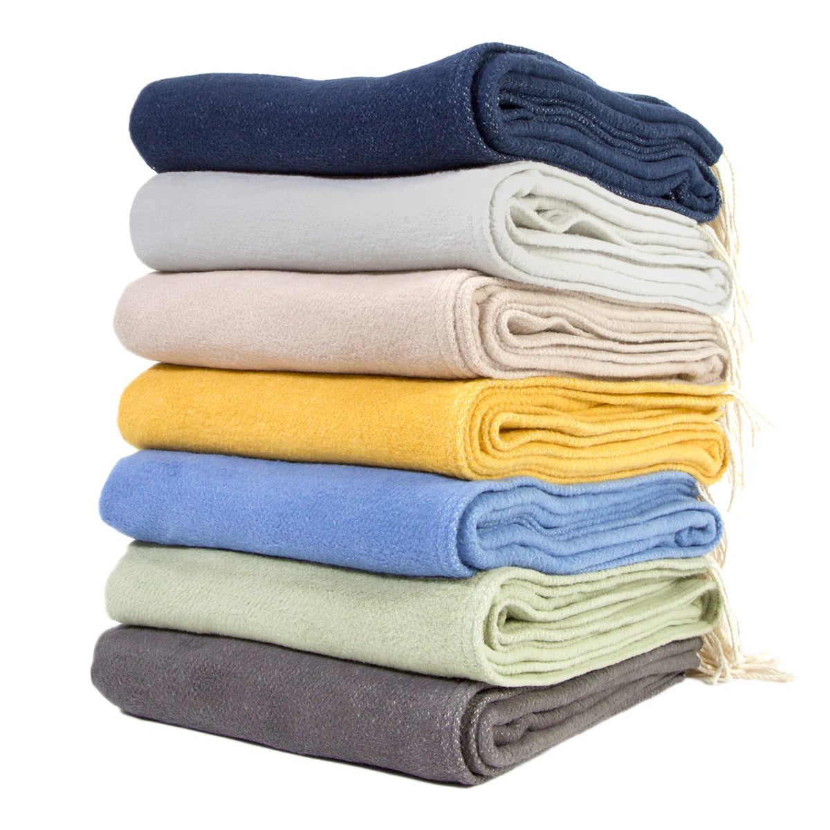 Pom Pom at Home Billie Cotton Throw Blanket with Tassels ~ Available in 8 Colors ~ 50” x 70” - Image 1