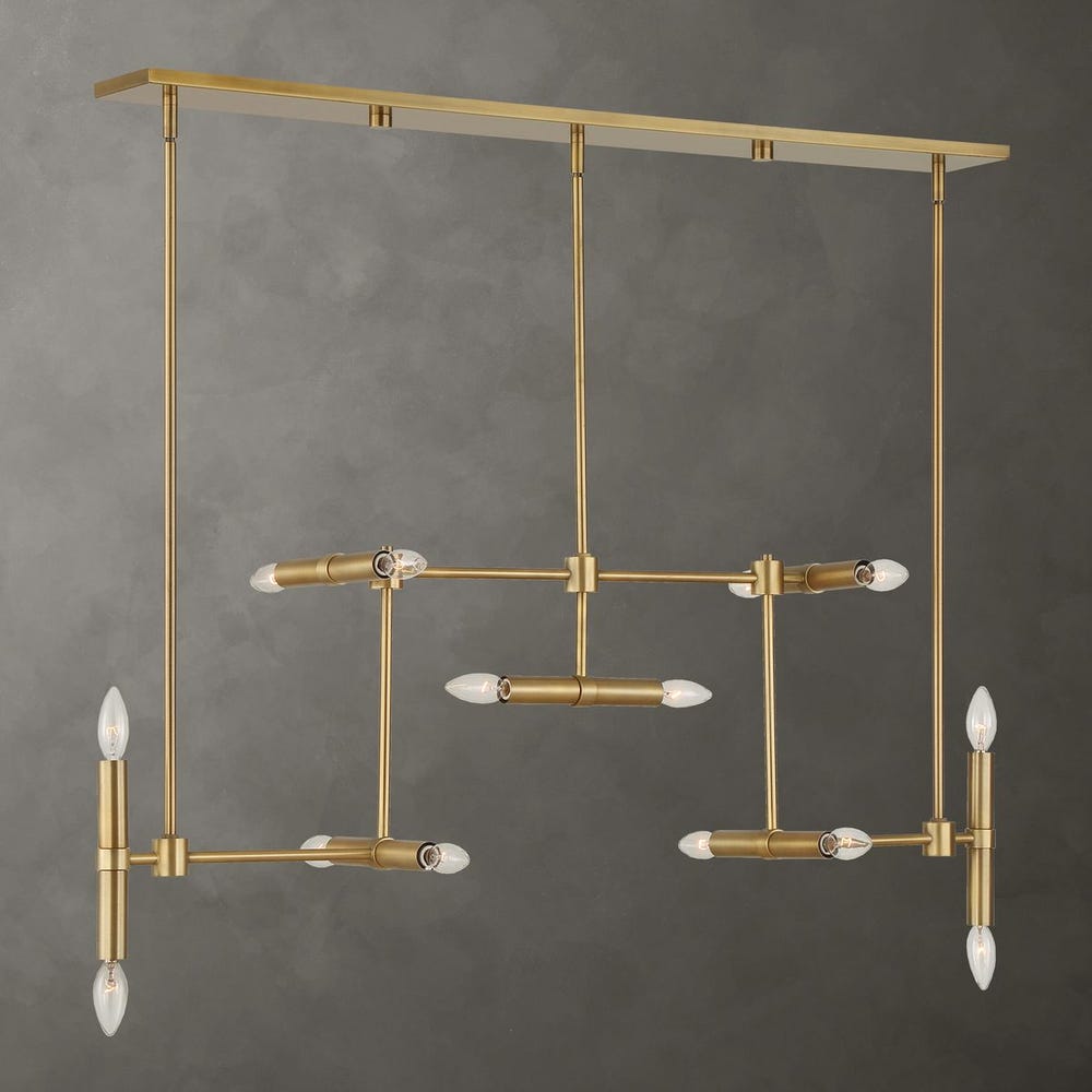 Uttermost Cadre Antique Brass 14 Light Pendant - Image 1