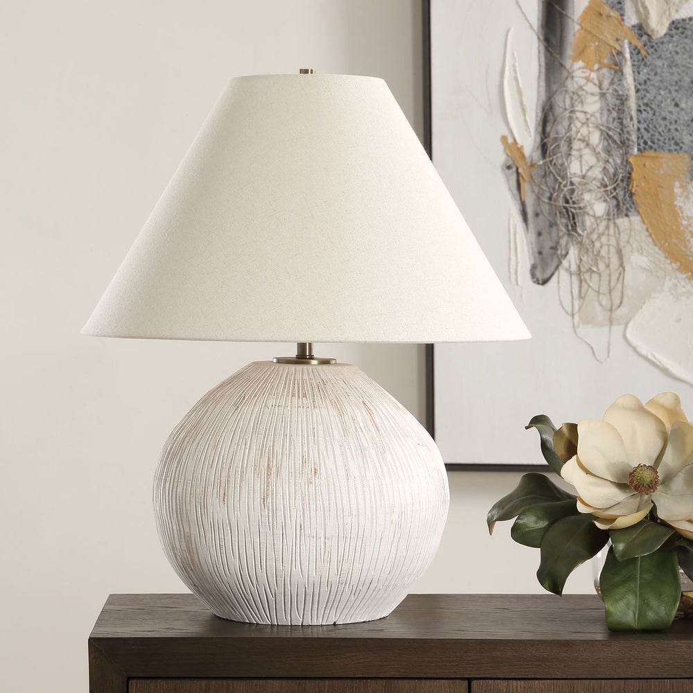 Uttermost Meryl Table Lamp With Off White Linen Fabric - Image 2