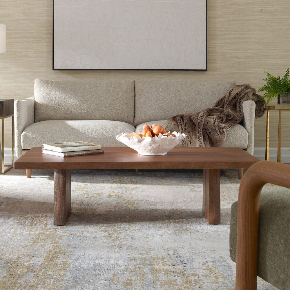 Uttermost Glenmore Suar Wood Live Edge Coffee Table - Image 2
