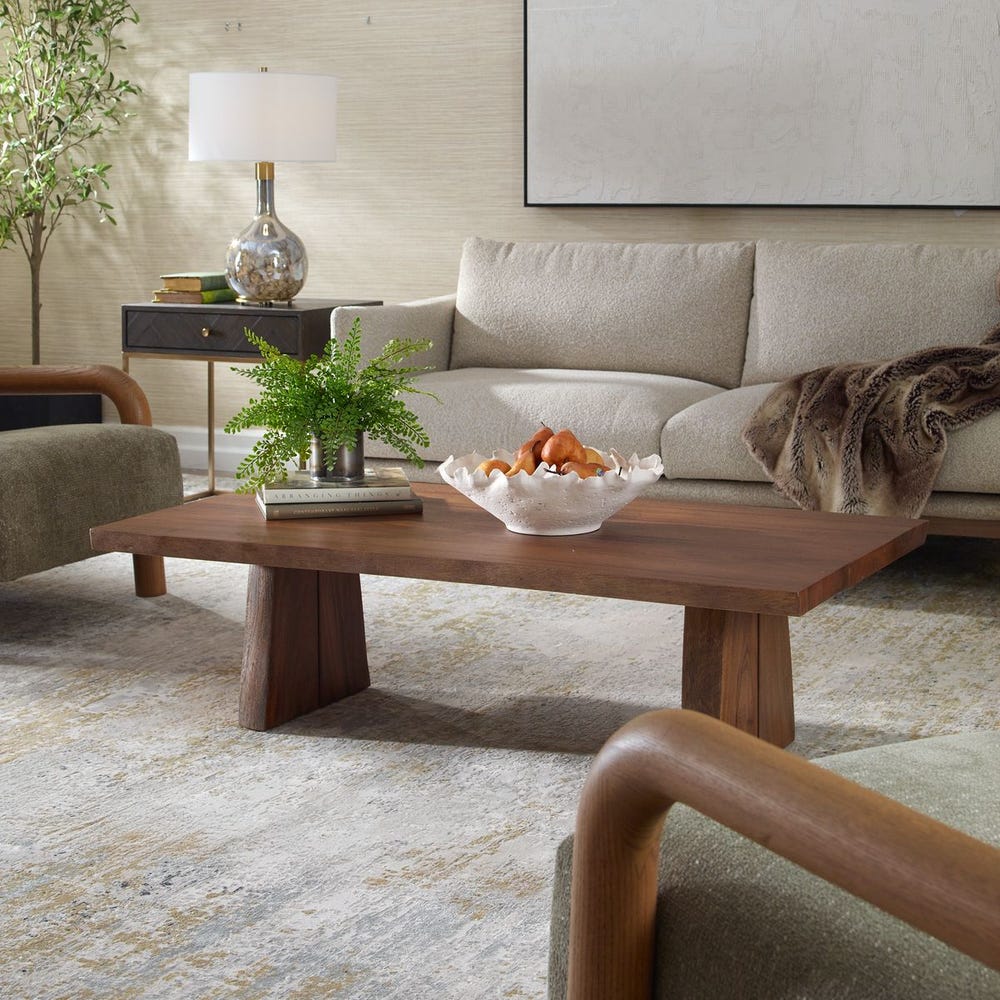 Uttermost Glenmore Suar Wood Live Edge Coffee Table - Image 3