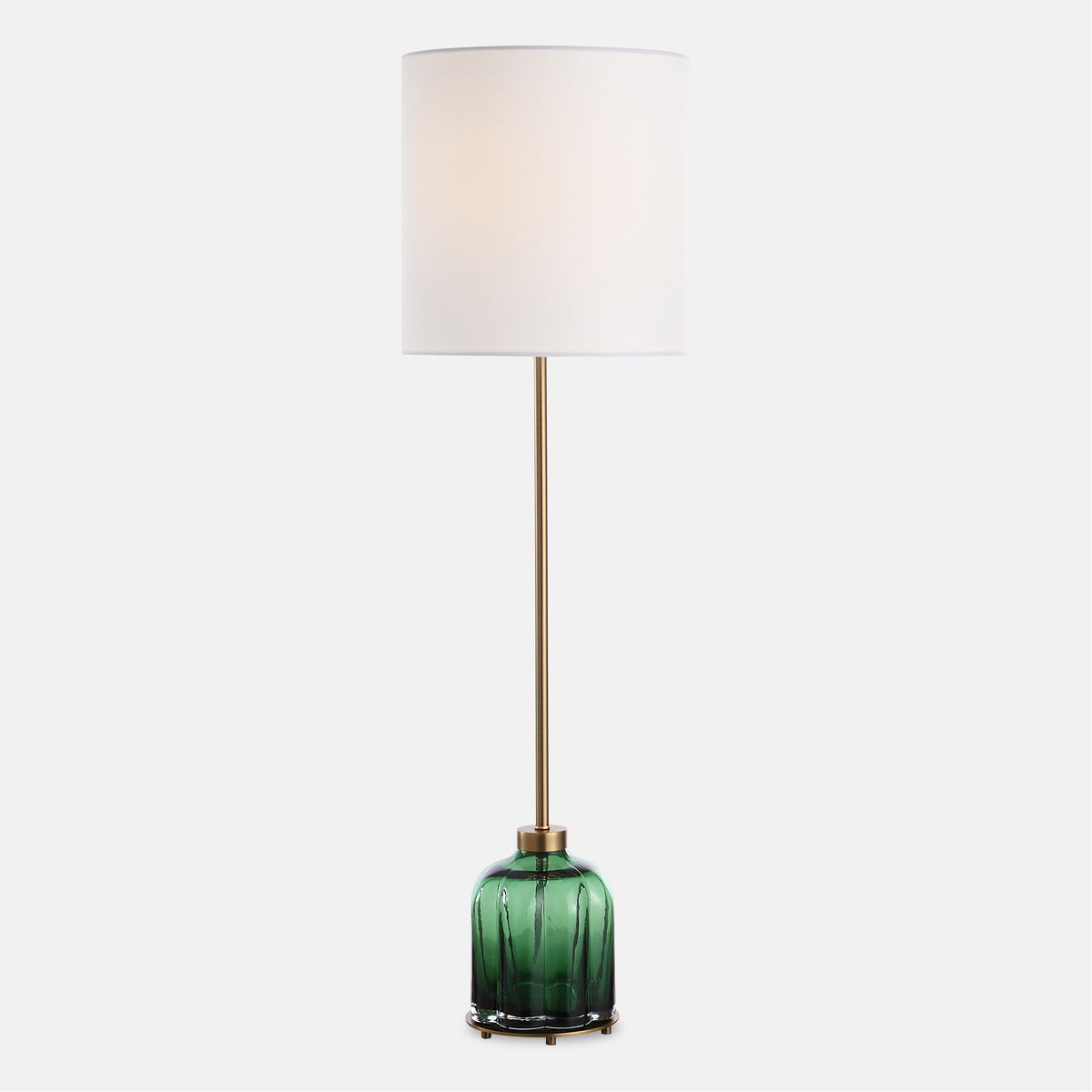 Uttermost Lois Emerald Glass Buffet Lamp - Image 3