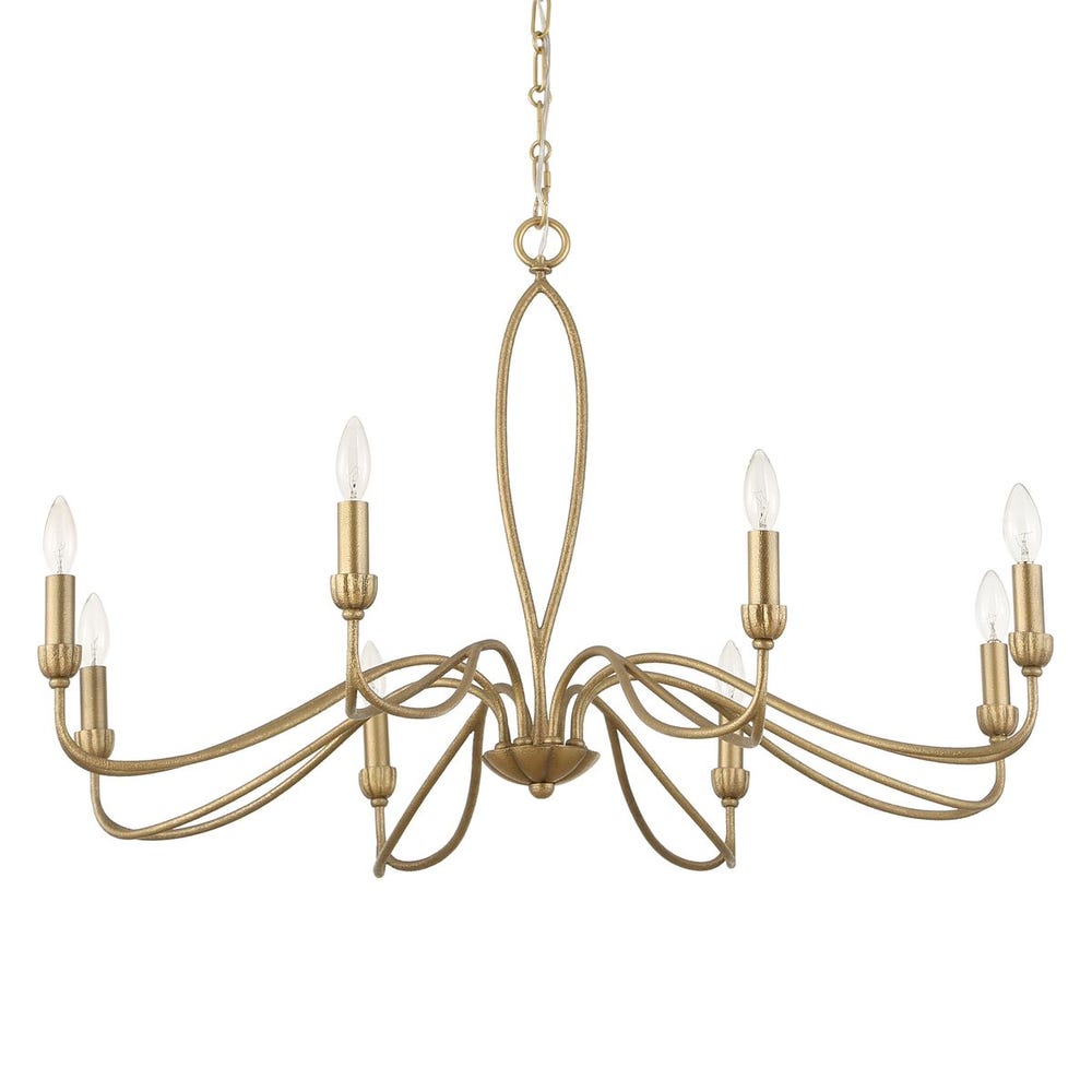 Uttermost Corella Soft Gold 8 Light Chandelier - Image 2