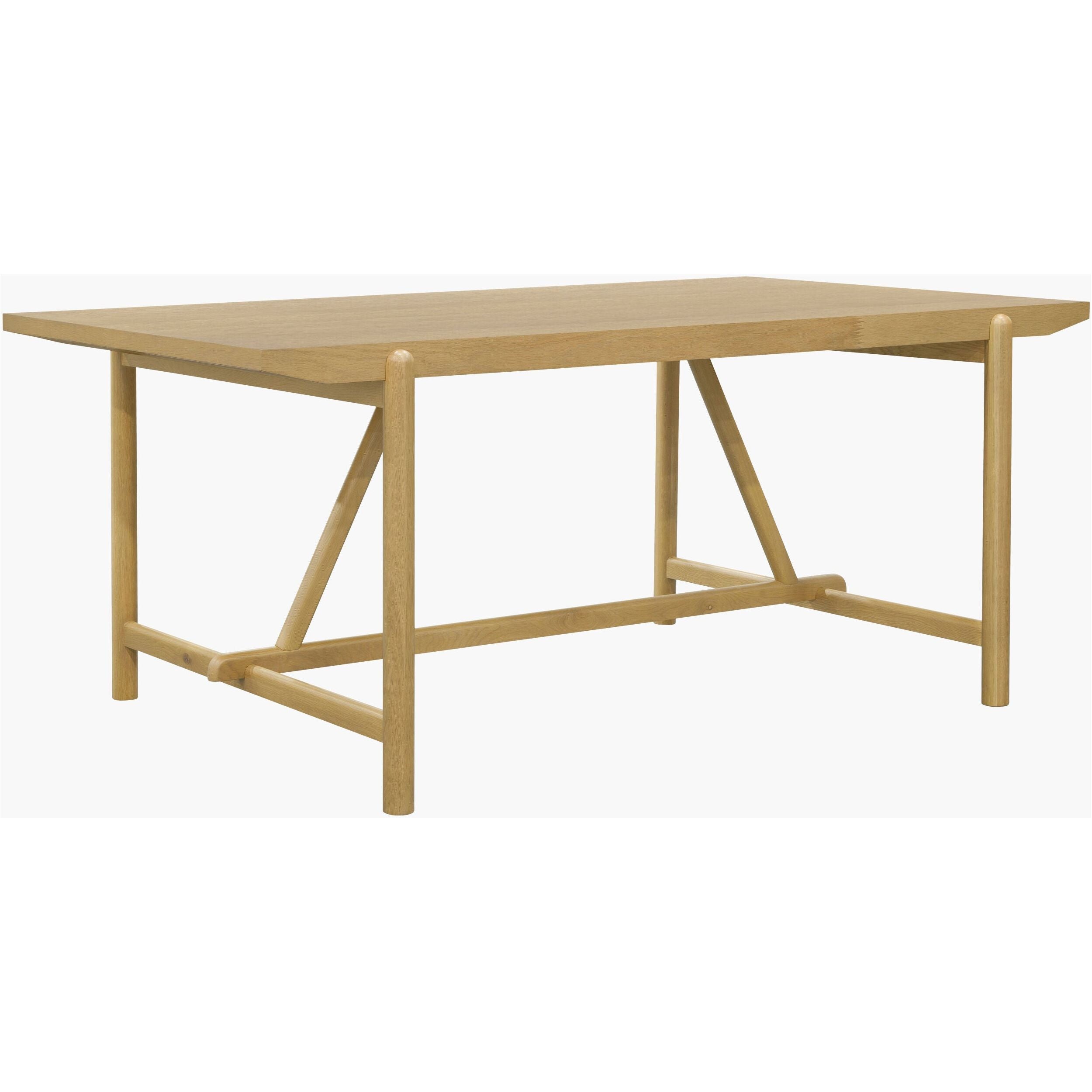 Surya Keating Modern Wheat Oak Dining Table - Image 1