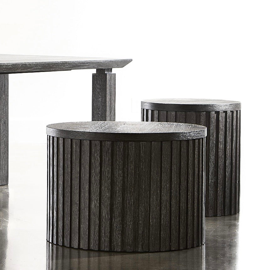 Bernhardt Loft Menton Collection Round Accent Table ~ Sutton Finish