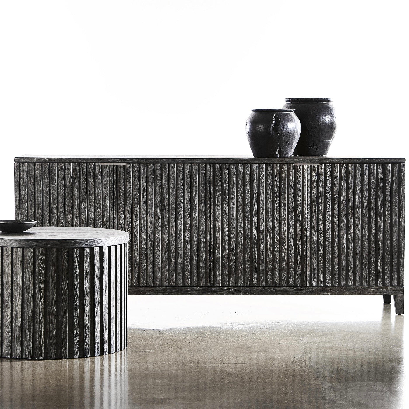 Bernhardt Loft Menton Collection Entertainment Credenza ~ Sutton Finish - Image 1
