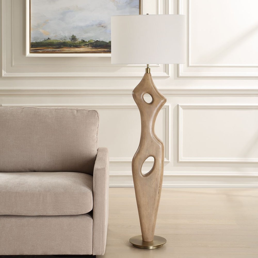 Uttermost Almyra Curved Abstract Floor Lamp - Image 1