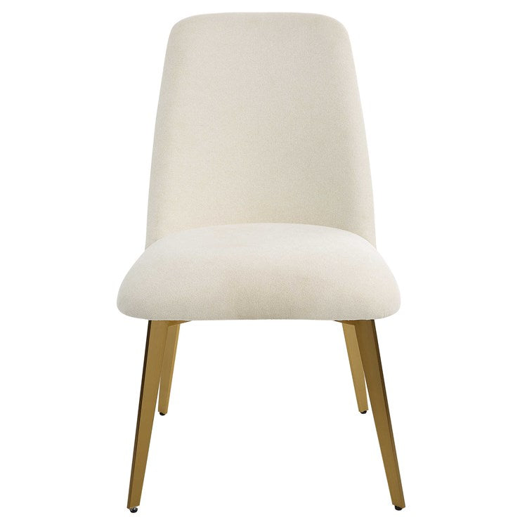 Uttermost Vantage White Frost Performance Fabric Upholstered Dining Chair - Image 2