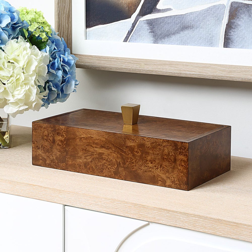 Uttermost Burl Heaven Burl Veneer Finish Decorative Box - Image 2