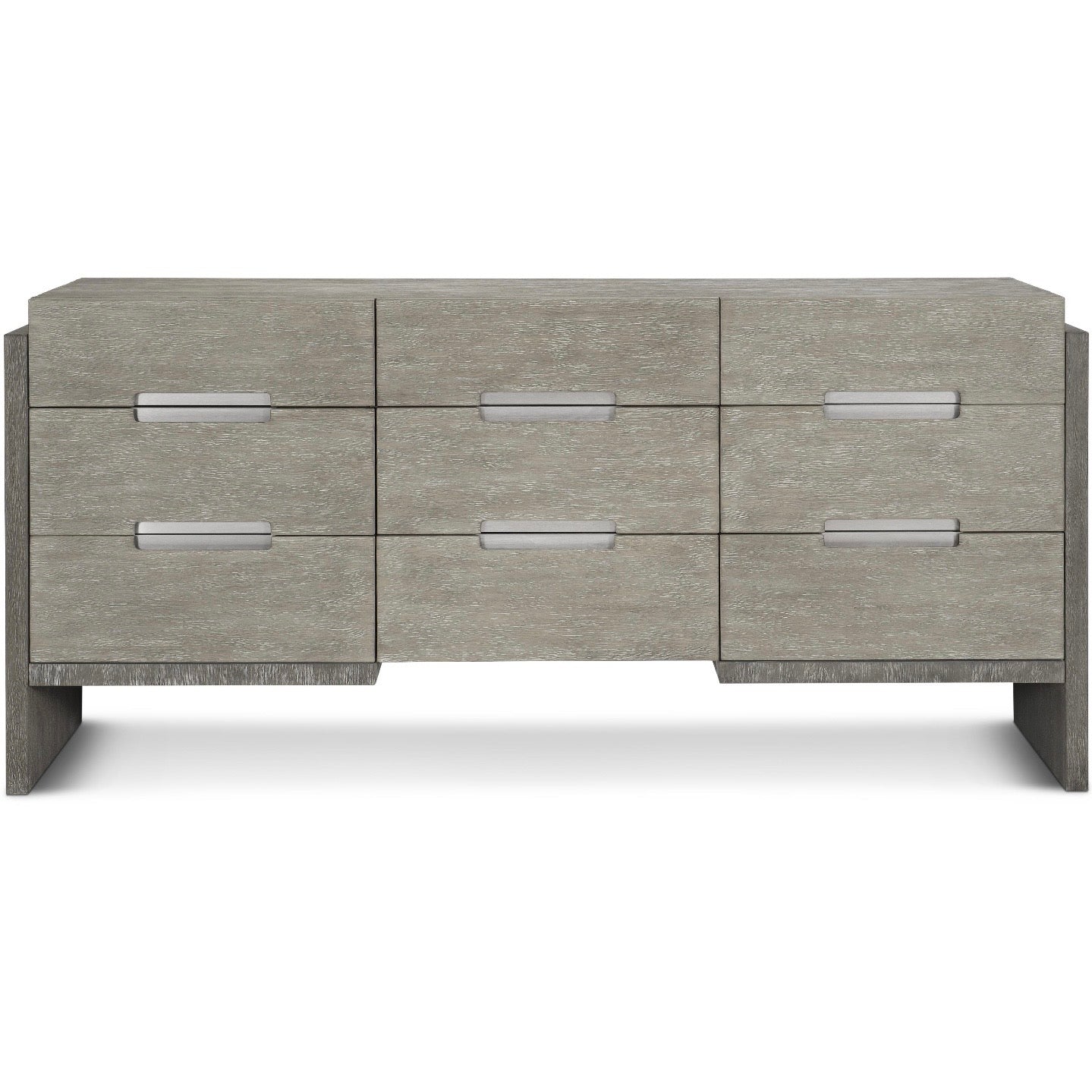 Bernhardt Foundations Collection Nine Drawer Dresser ~ Two - Tone Finish In Light Shale And Dark Shale - Image 3