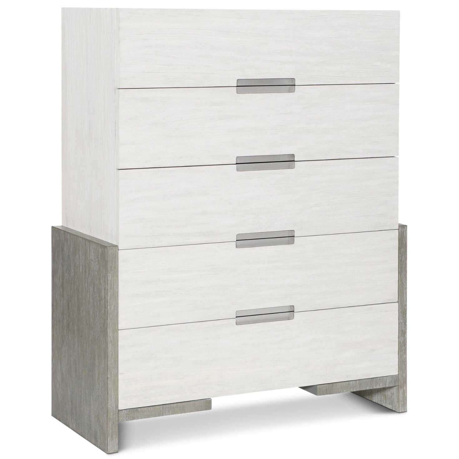 Bernhardt Foundations Collection Tall Drawer Chest ~ Two - Tone Finish In Linen Shale And Light Shale - Image 2