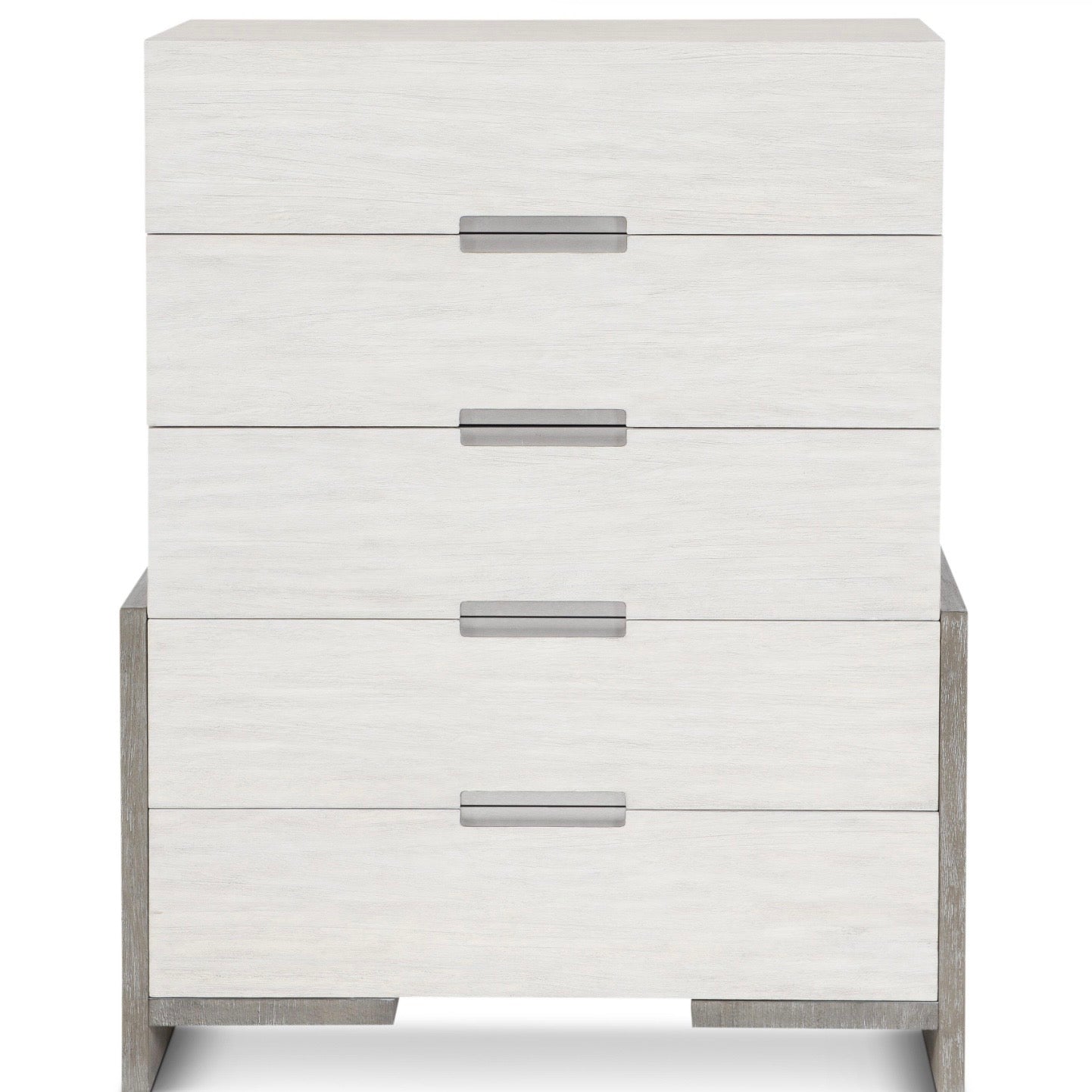 Bernhardt Foundations Collection Tall Drawer Chest ~ Two - Tone Finish In Linen Shale And Light Shale - Image 3