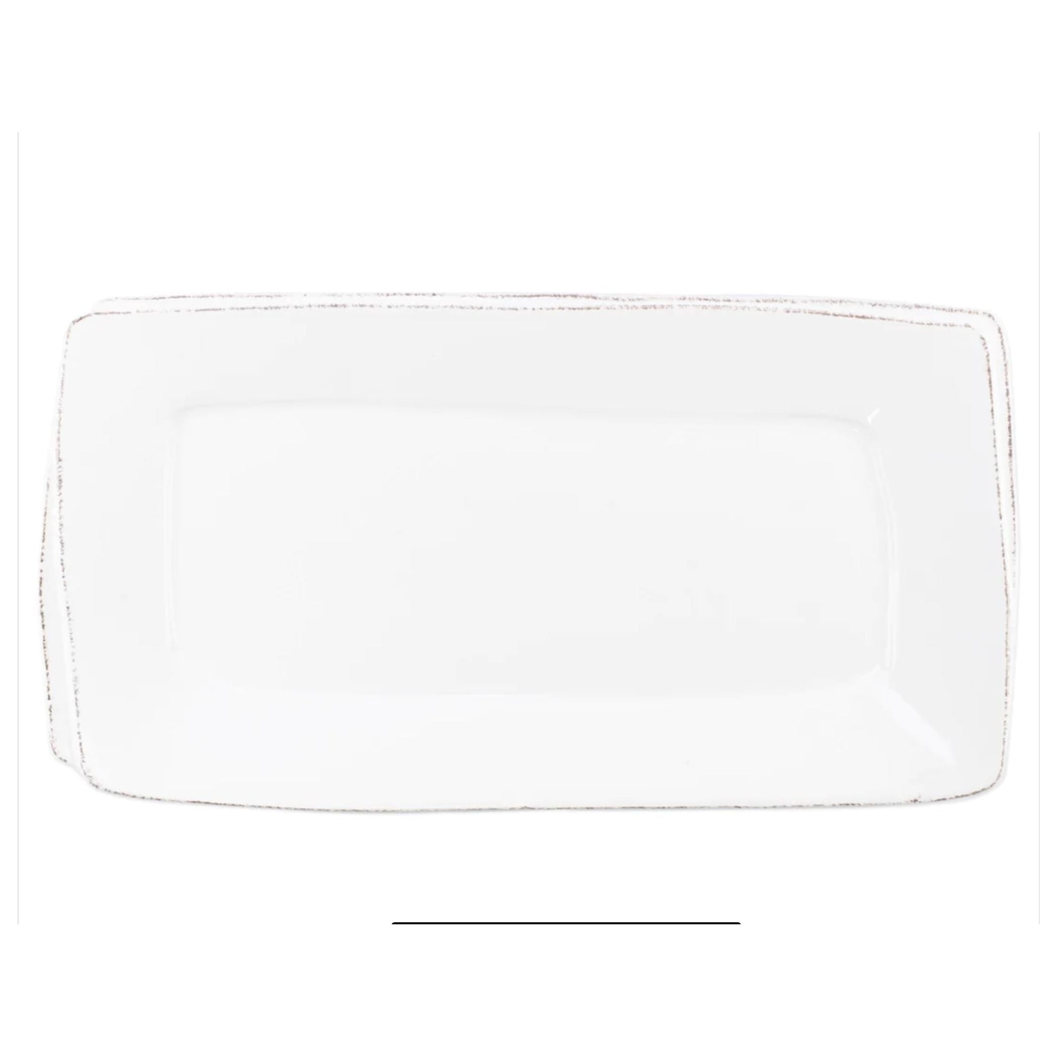Vietri Lastra White Rectangular Platter ~ Handcrafted Italian Stoneware - Image 2