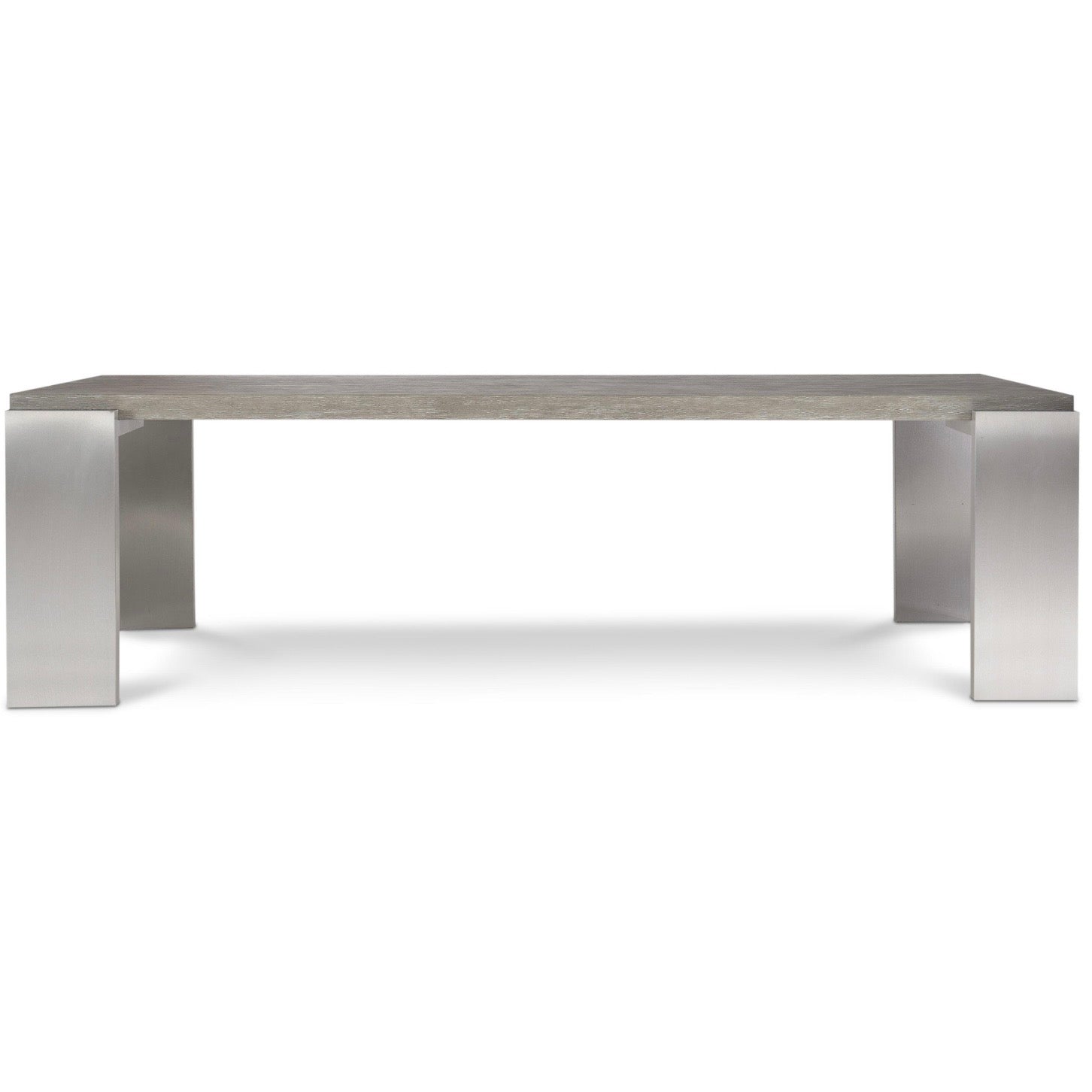 Bernhardt Foundations Collection Rectangular Dining Table ~ Light Shale Finish - Image 3