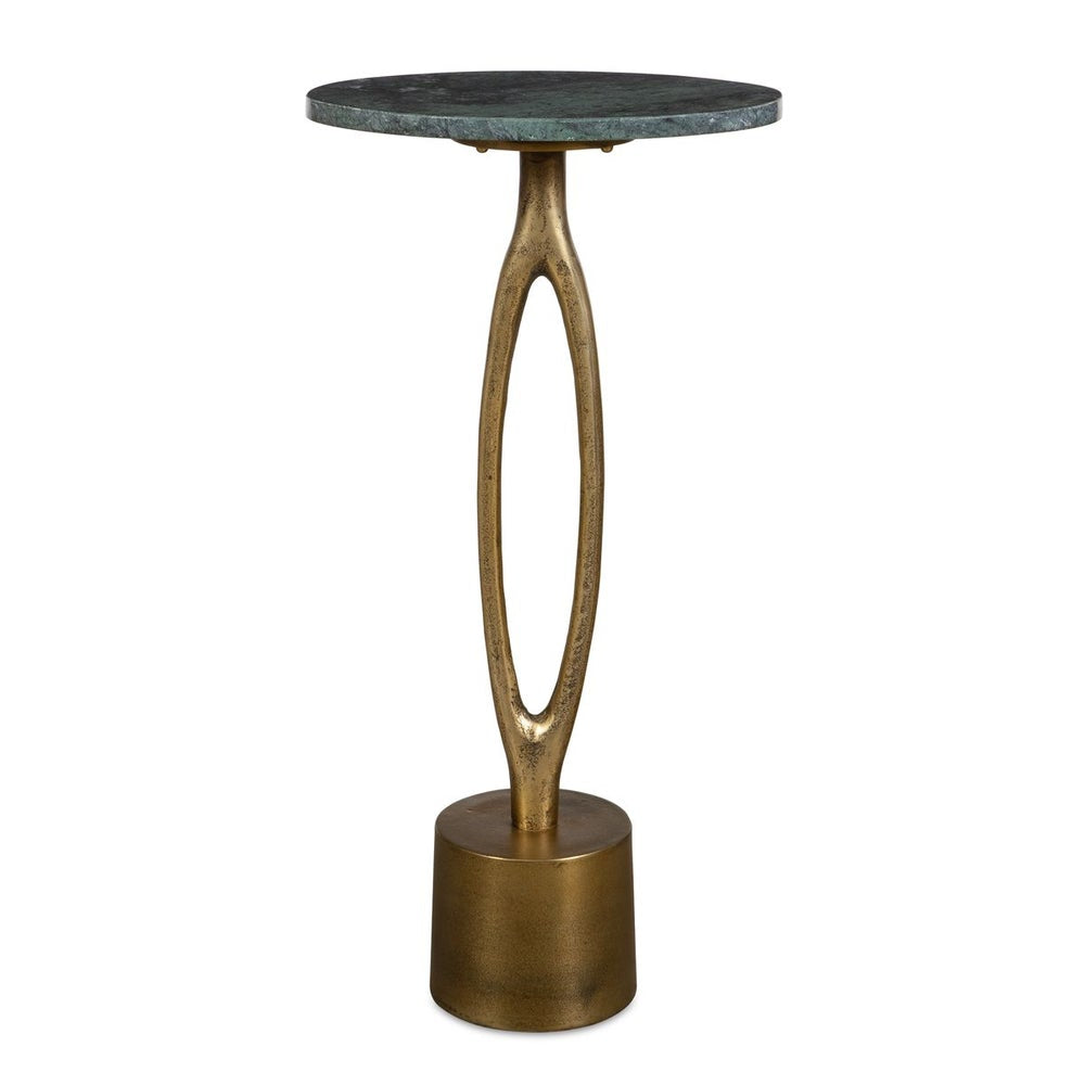 Casa Bella Living Emerald Green Marble Top Accent Table