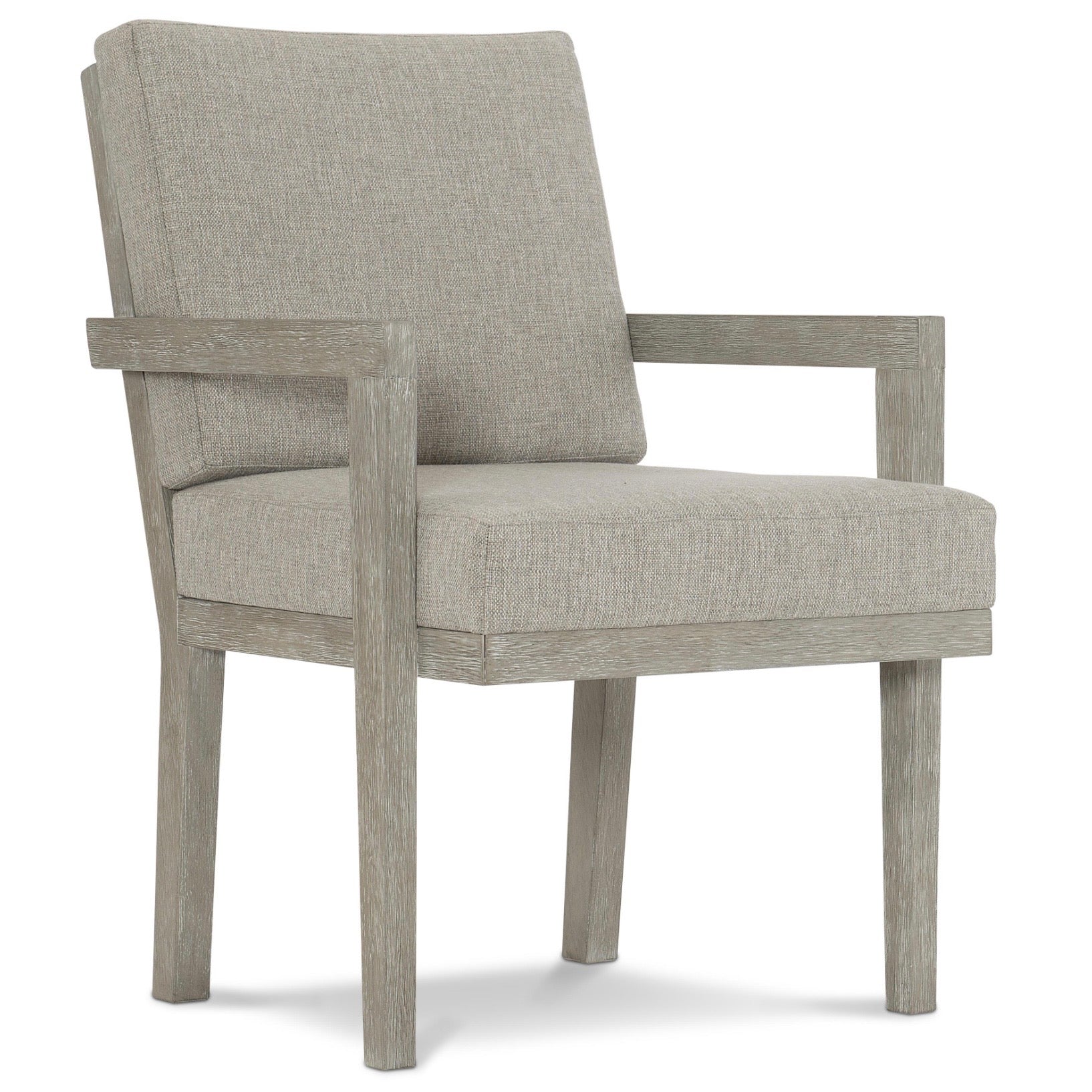 Bernhardt Foundations Collection Upholstered Dining Armchair ~ Light Shale Finish - Image 3