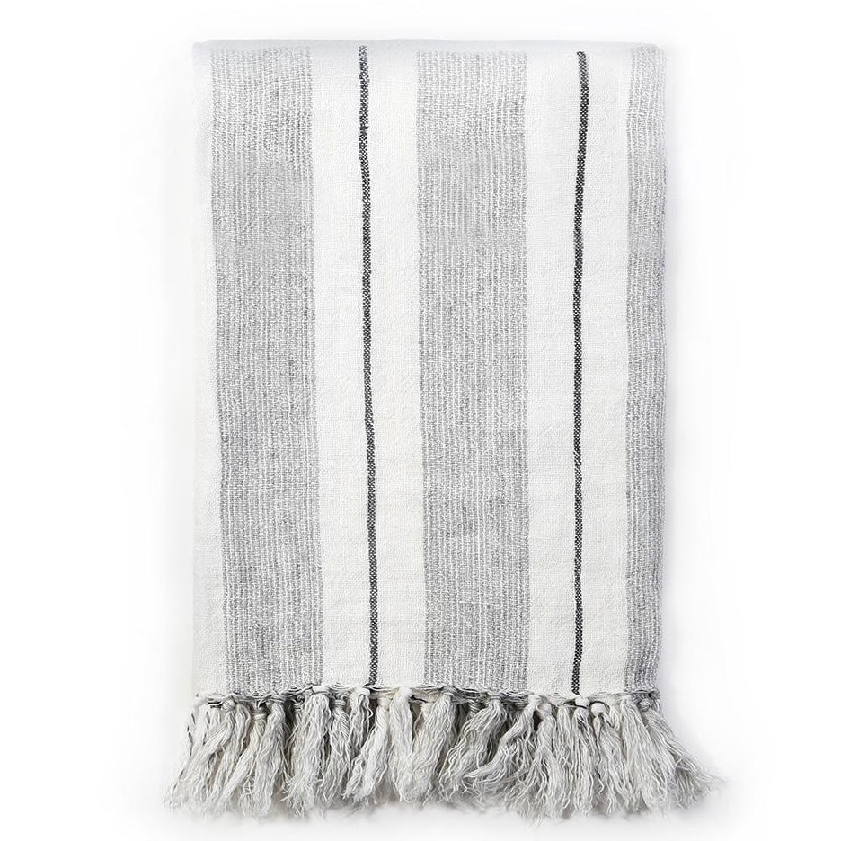 Pom Pom at Home Laguna Linen Striped Throw Blanket ~ Available in 2 Colors - Image 3