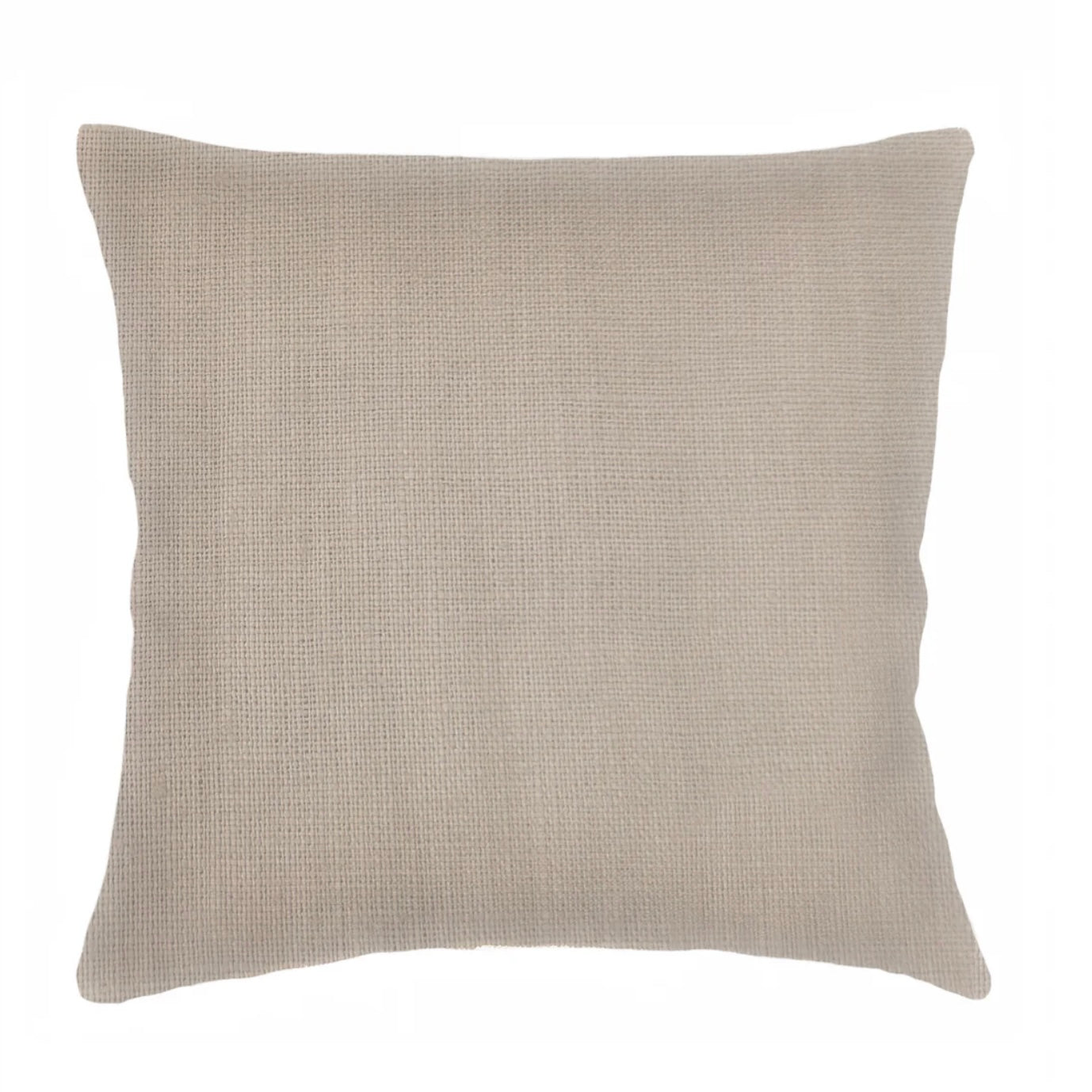 Anaya Home So Soft Linen Rustic Beige Pillow 20x20 With Down Insert - Image 1