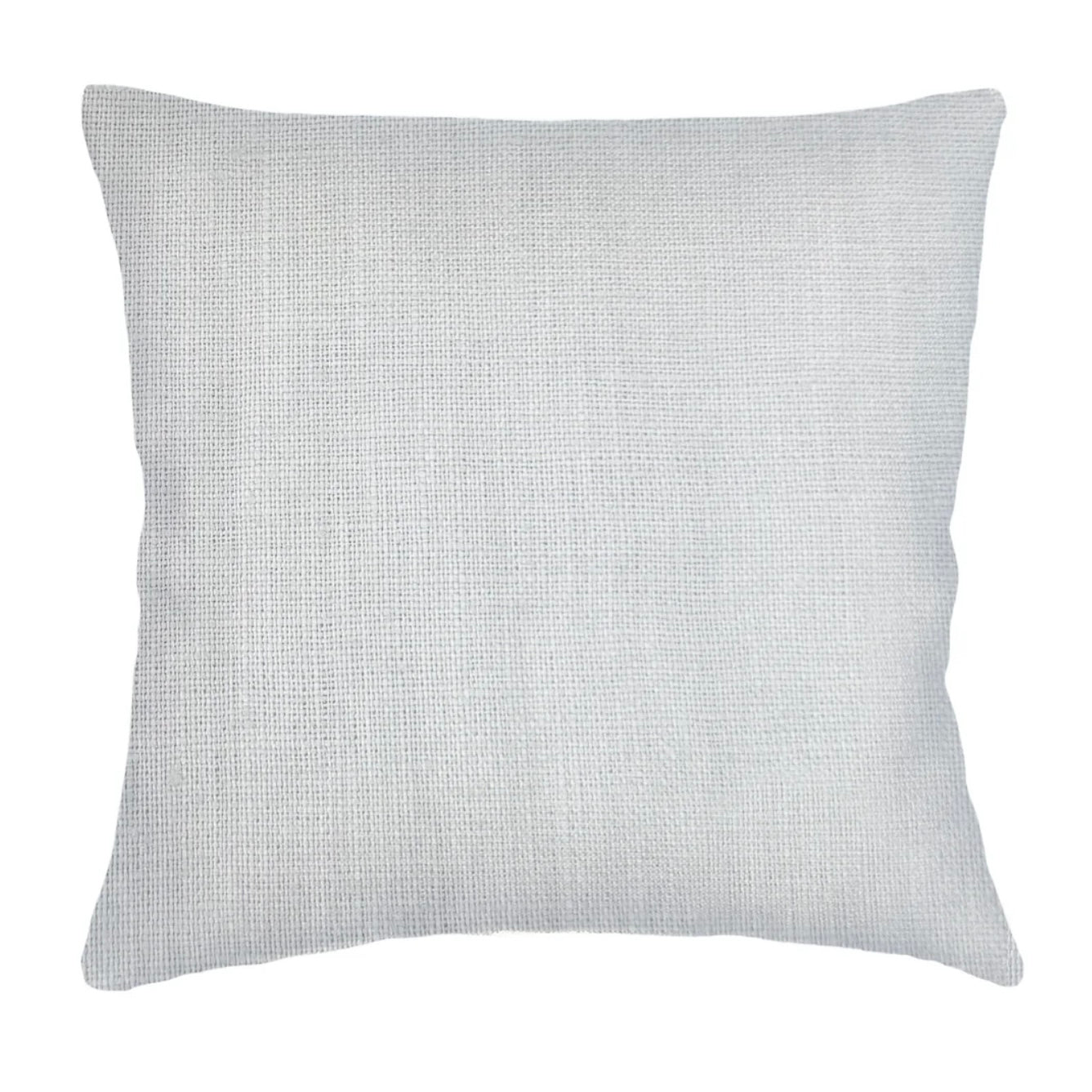 Anaya Home So Soft Linen Light Grey Pillow 20x20 With Down Insert - Image 1