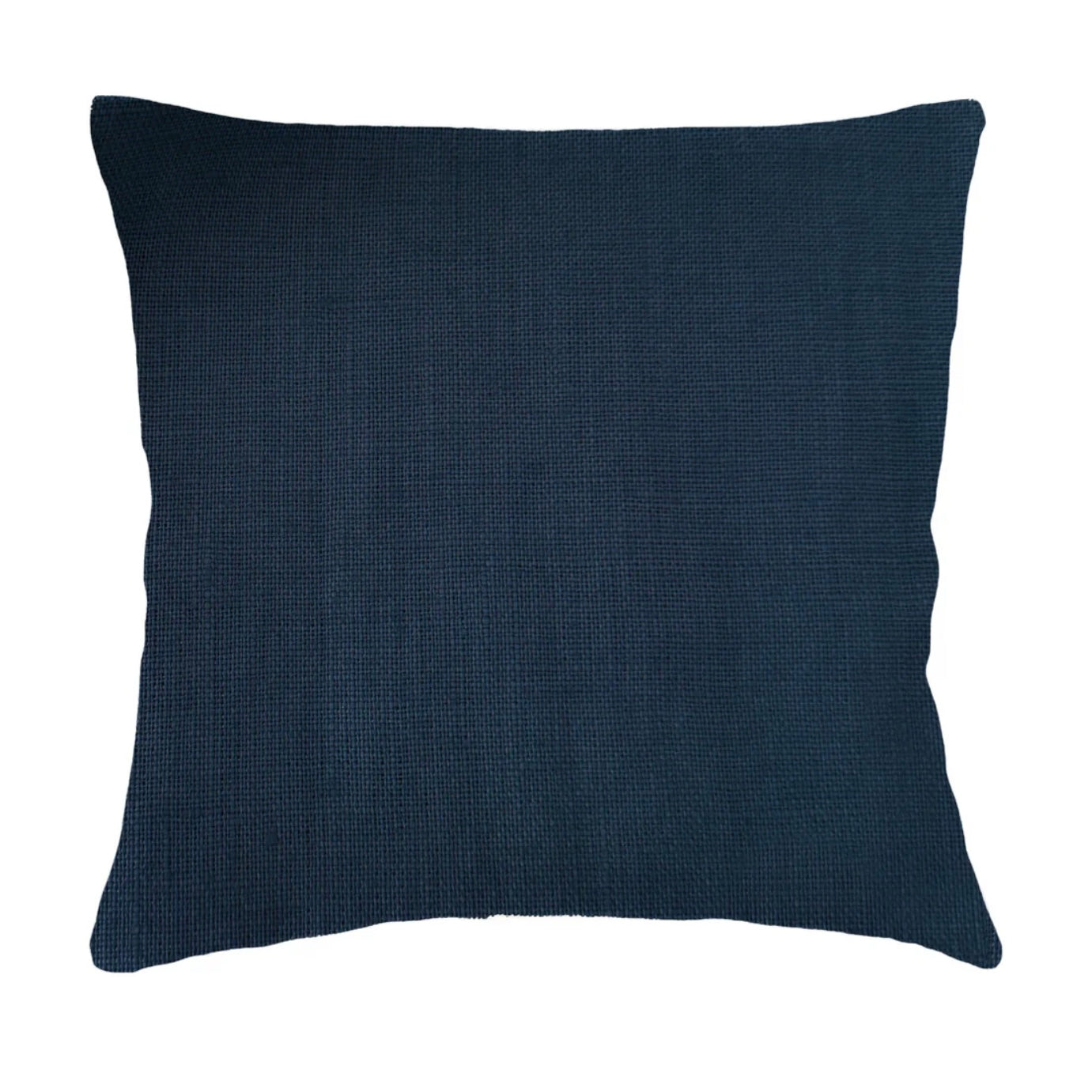 Anaya Home So Soft Linen Navy Pillow 20x20 With Down Insert - Image 1