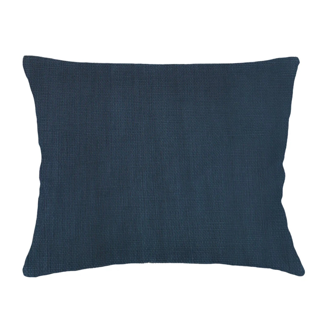 Anaya Home So Soft Linen Navy Dutch Euro Pillow 28x36 With Down Insert - Image 1