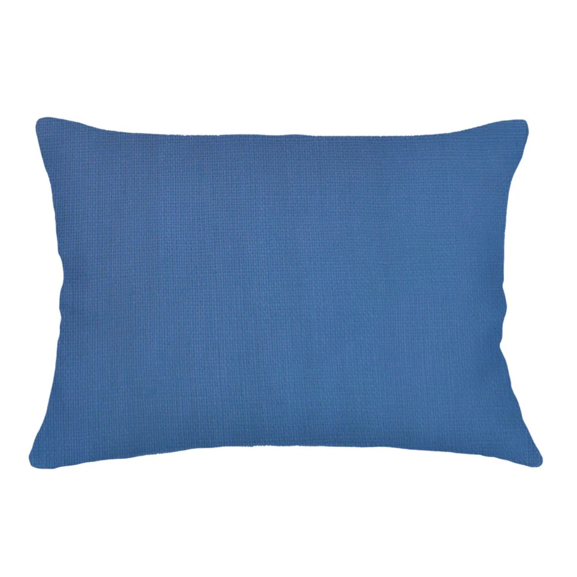 Anaya Home So Soft Linen Cobalt Blue Lumbar Pillow 14×20 With Down Insert