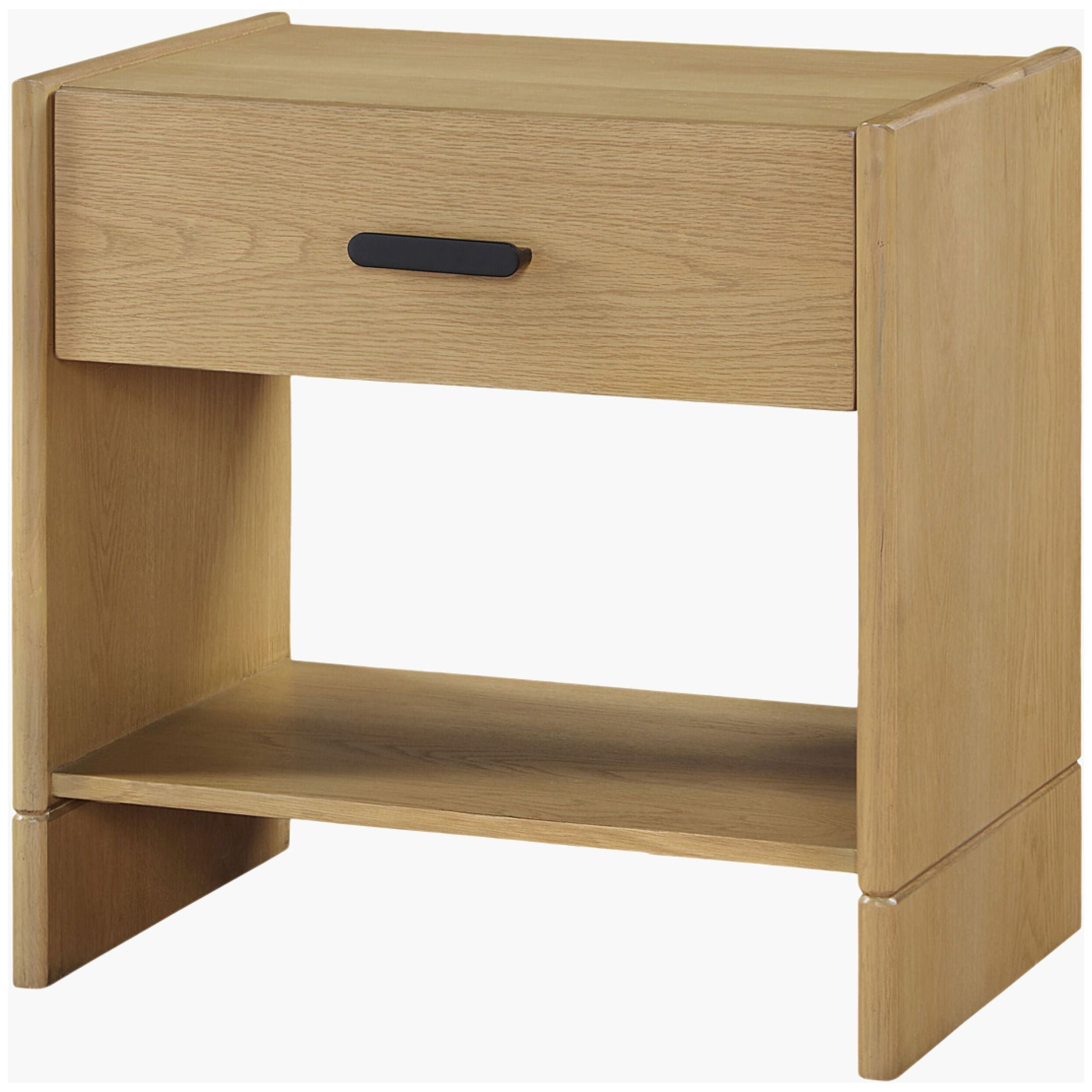 Surya Boda Modern Natural Oak Nightstand - Image 2