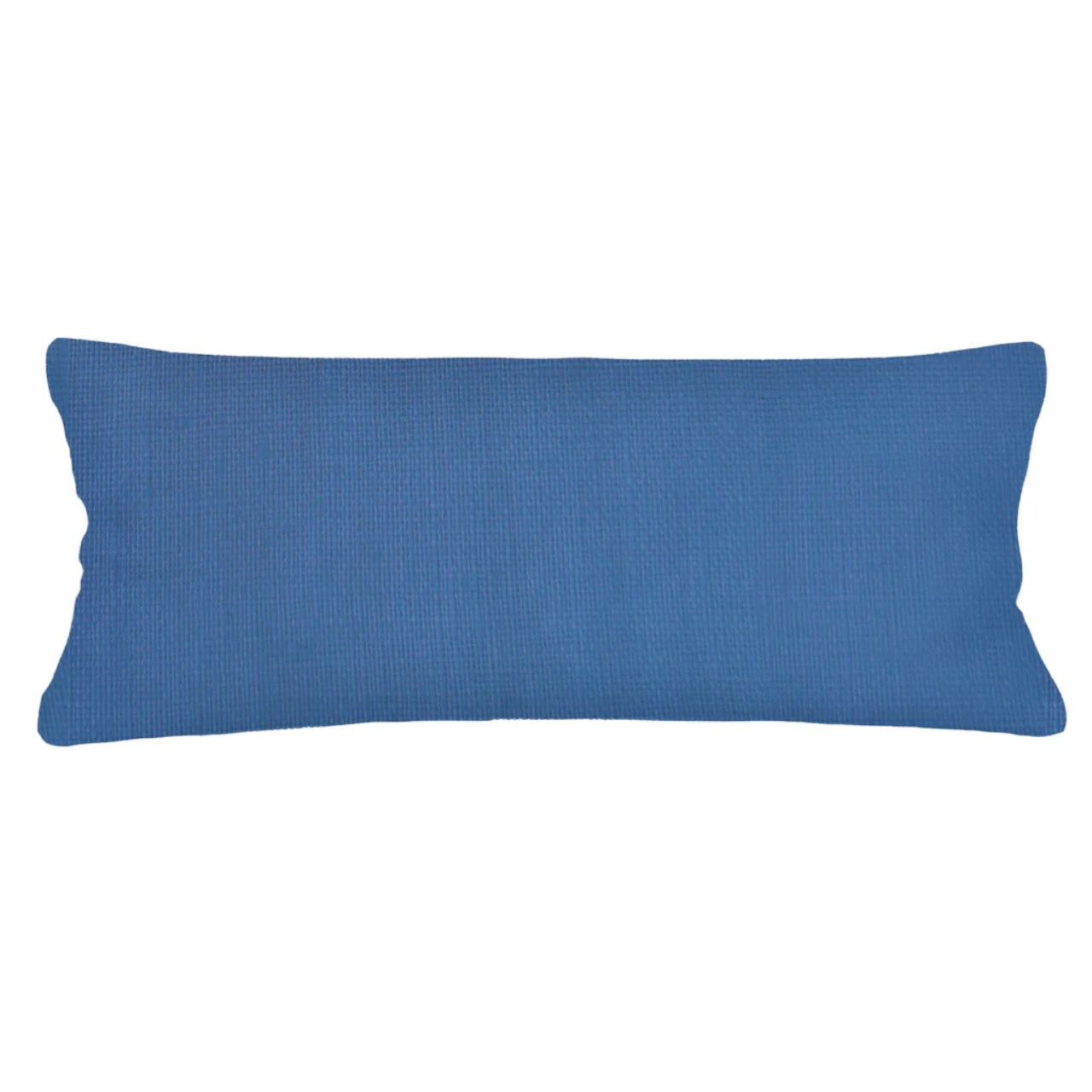 Anaya Home So Soft Linen Cobalt Blue Lumbar Pillow 14×40 With Down Insert