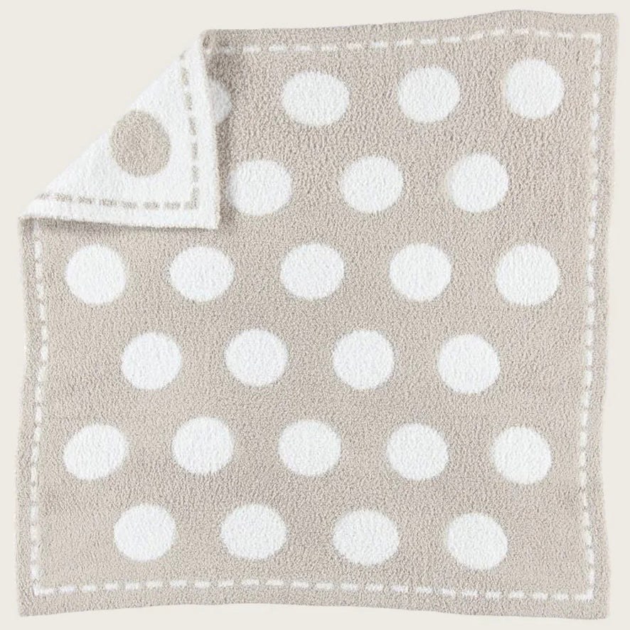 Barefoot Dreams CozyChic Dream Receiving Baby Blanket ~ Stone Circles - Image 1