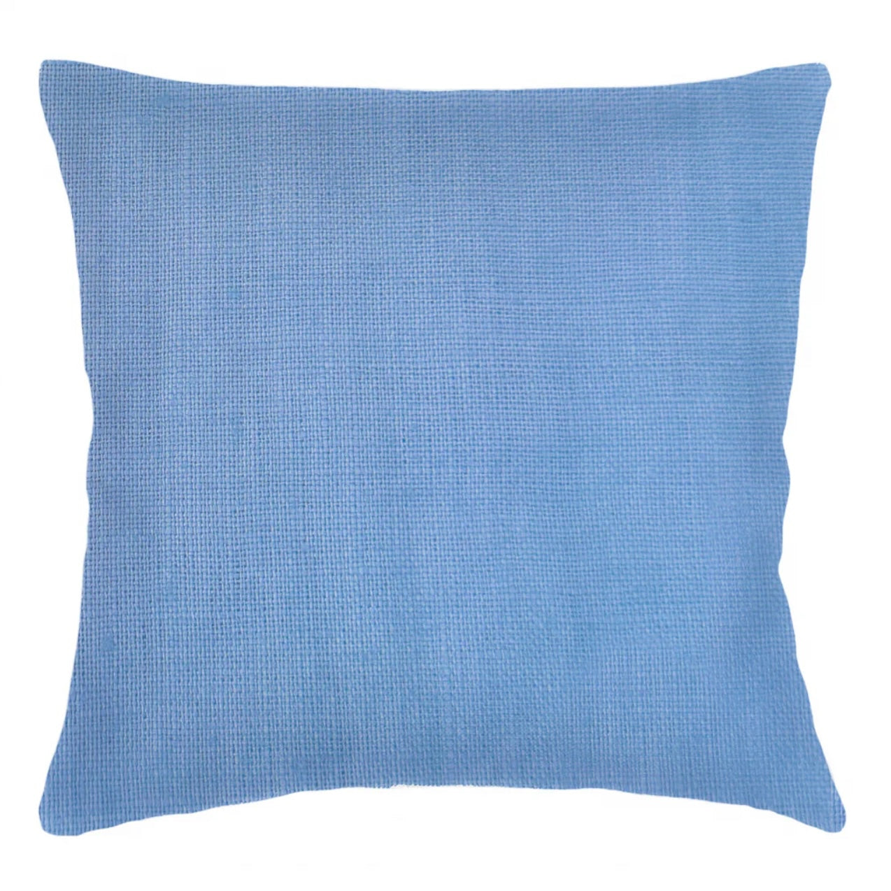 Anaya Home So Soft Linen Ocean Blue Pillow 20x20 With Down Insert - Image 1