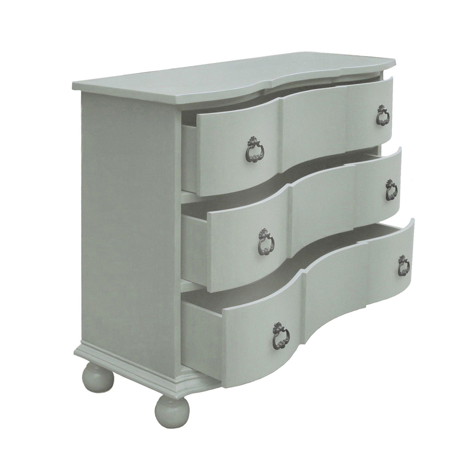 Crestview Collection Marissa Antique White 3- Drawer Chest - Image 3