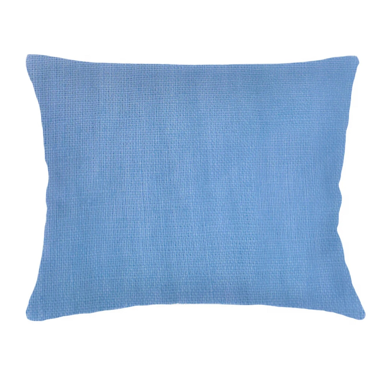 Anaya Home So Soft Linen Ocean Blue Dutch Euro Pillow 28x36 With Down Insert - Image 1