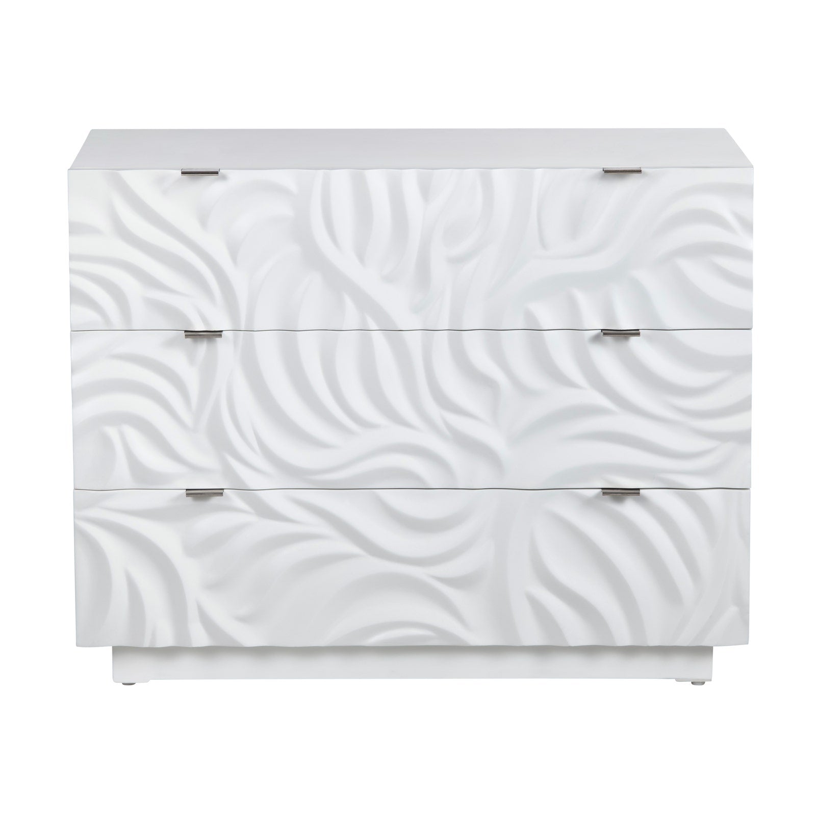Crestview Collection Cirrus Bright White 3 - Drawer Chest - Image 3